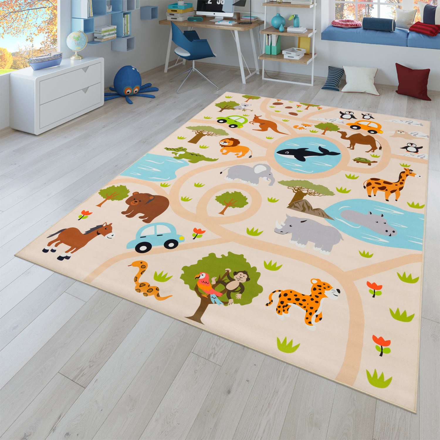 TT Home Teppich, Rechteckig, Höhe: 4 mm, Kinderzimmerteppich Teppich Junge günstig online kaufen