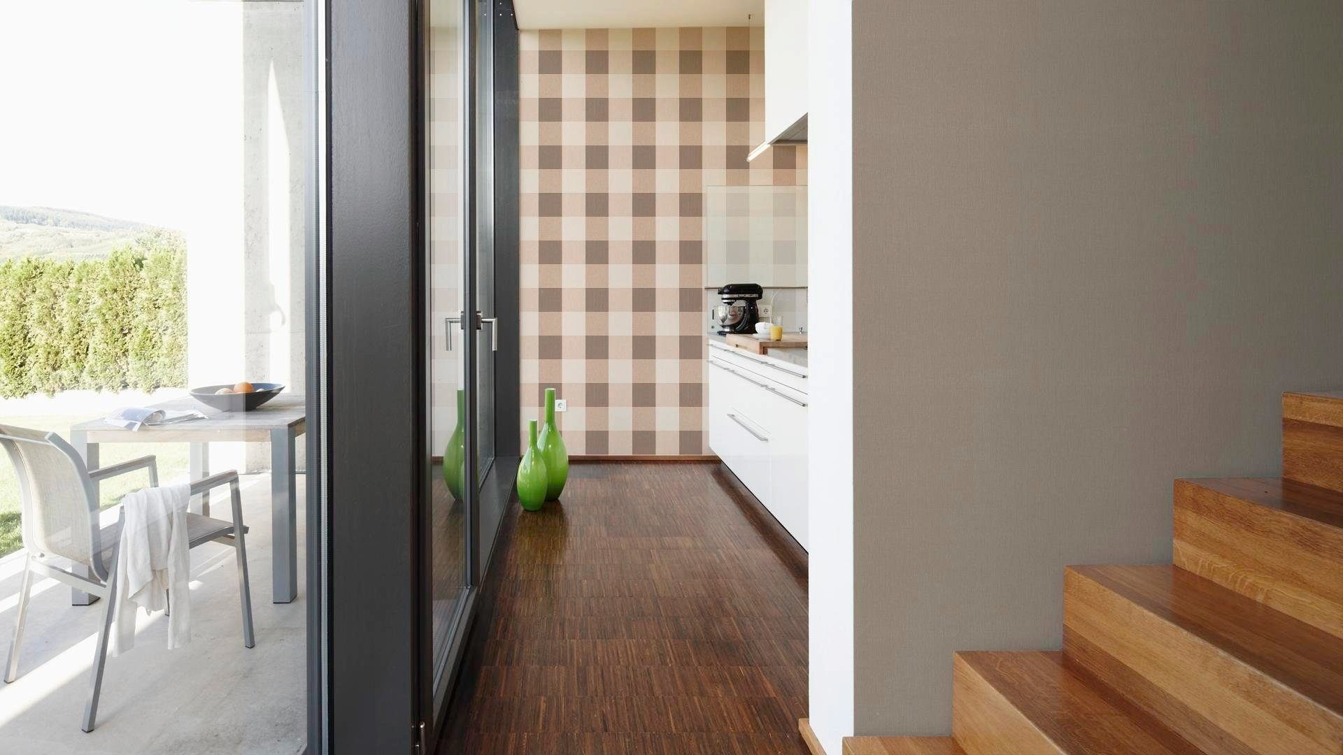 living walls Vliestapete Hygge, einfarbig, uni, Struktur Tapete Einfarbig