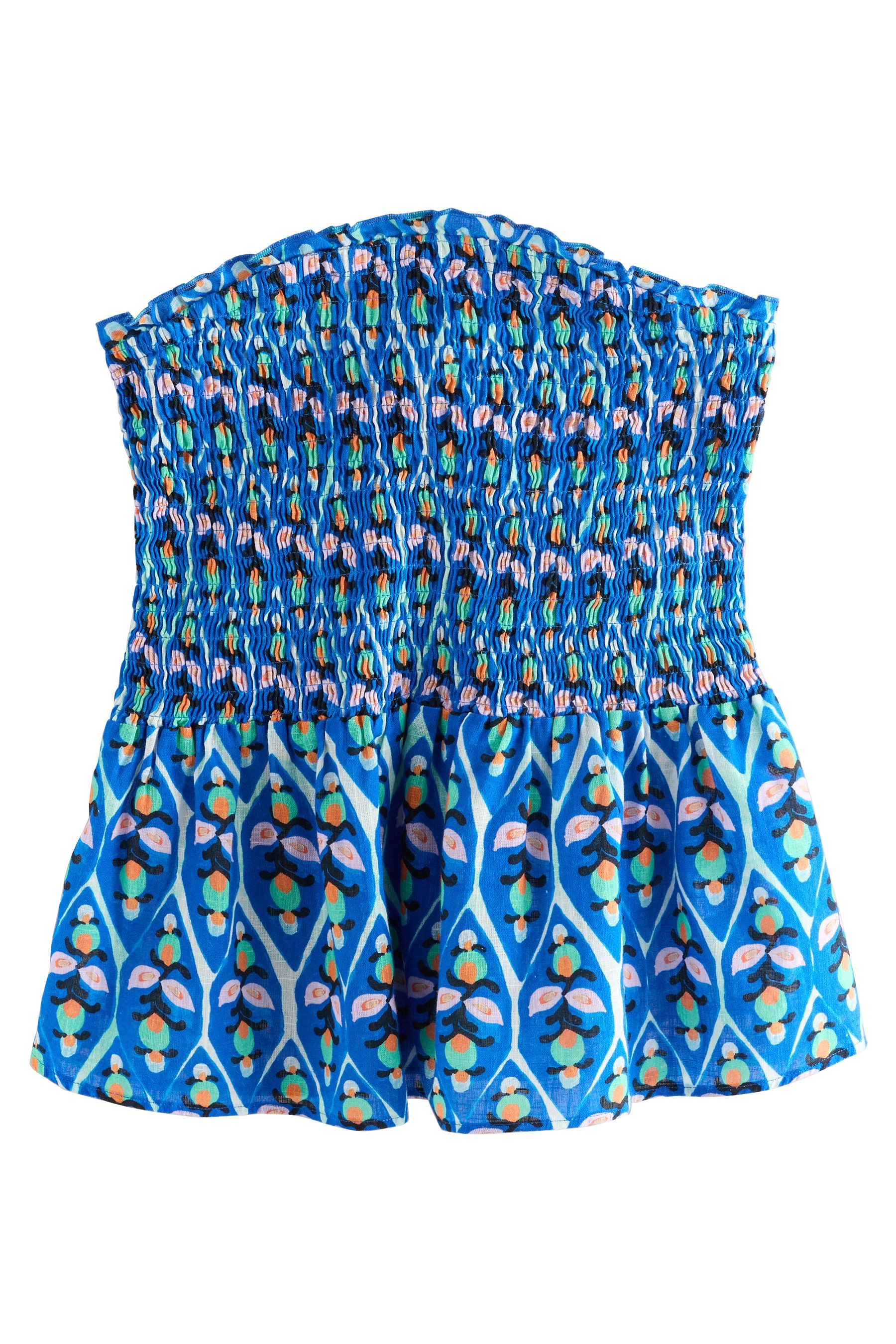 Next Bandeautop Gesmoktes Bandeau-Schlauchtop mit Schößchen günstig online kaufen