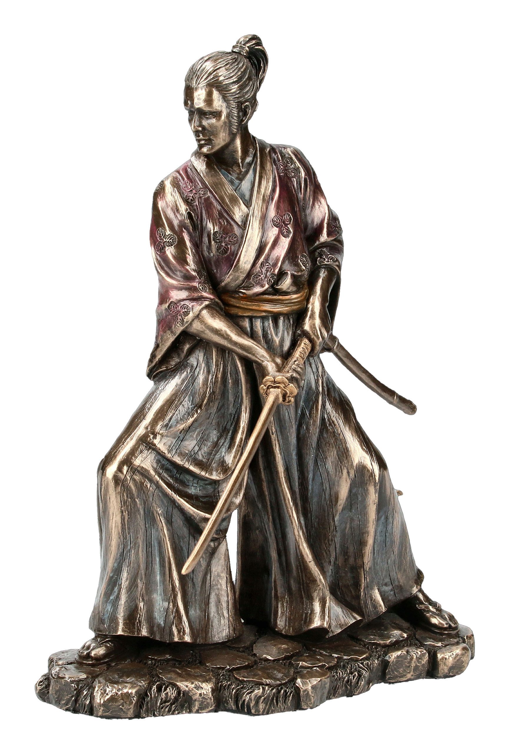 Dekofigur Samurai Krieger Figur Kyota zieht Schwert - Veronese - Mythologie Deko