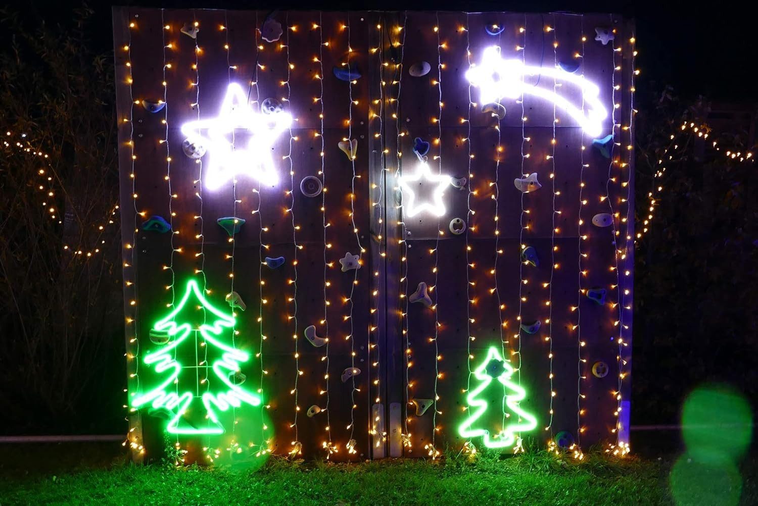 Gartenpirat LED-Lichtervorhang 3x3 m 300 LED günstig online kaufen