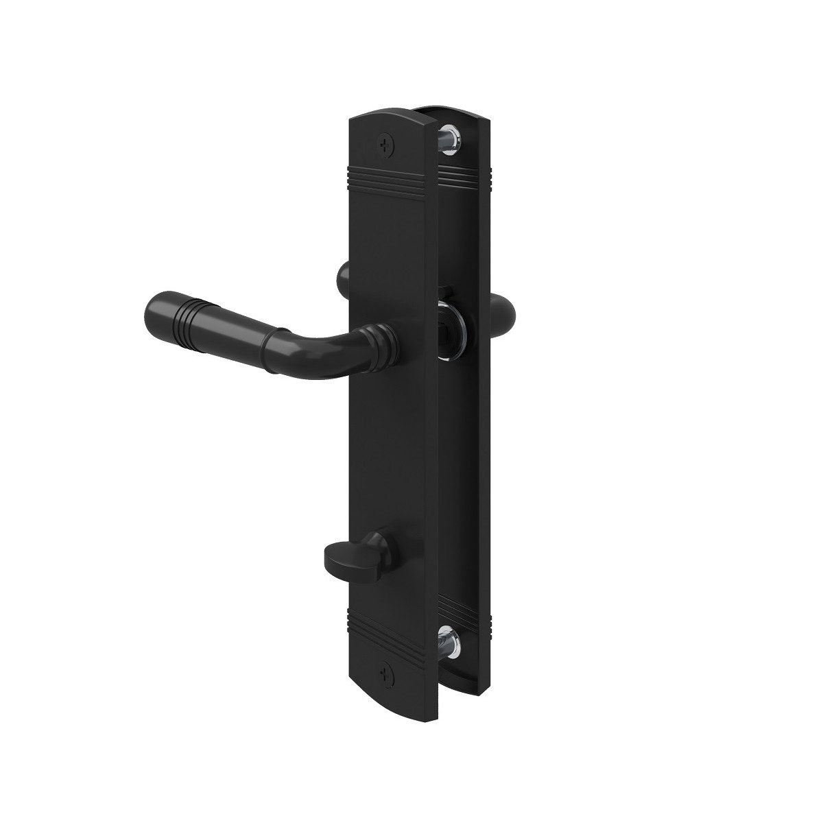 MS Beschläge Türgriff Langschild Türdrücker Schwarz günstig online kaufen