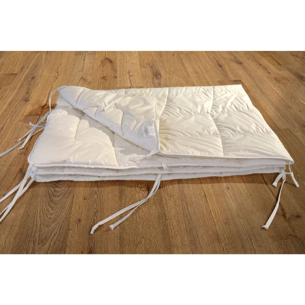 geborgenschlafen Naturfaserbettdecke Tencel Bettdecke Bio 4 Jahreszeiten Set Made in Germany, Füllung: Tencel, Bezug: 100 % Bio-Baumwolle, Sommer und Winterdecke aus Tencel mit Bio Baumwolle