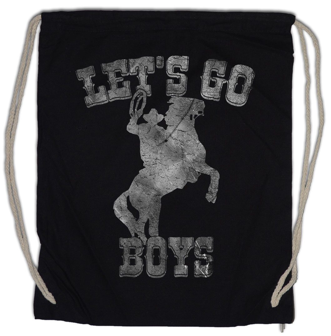Turnbeutel Let's Go Boys Cowboy Turnbeutel Country Horse Western Pferd Hut Sport