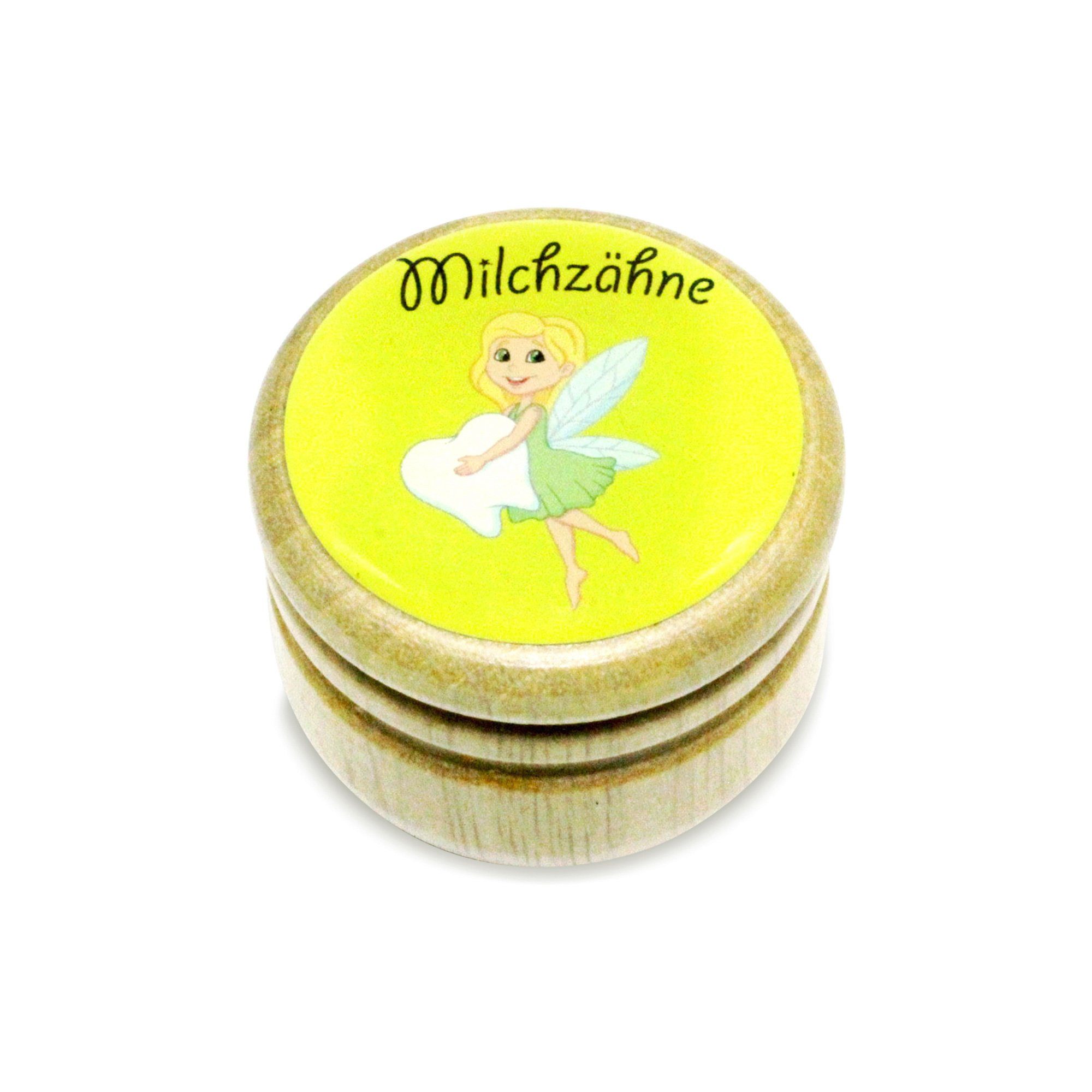 GICO Zahndose Milchzahndose Zahndose Milchzähne Holz 44 mm Zahnfee - 7015, e für Jungen und Mädchen
