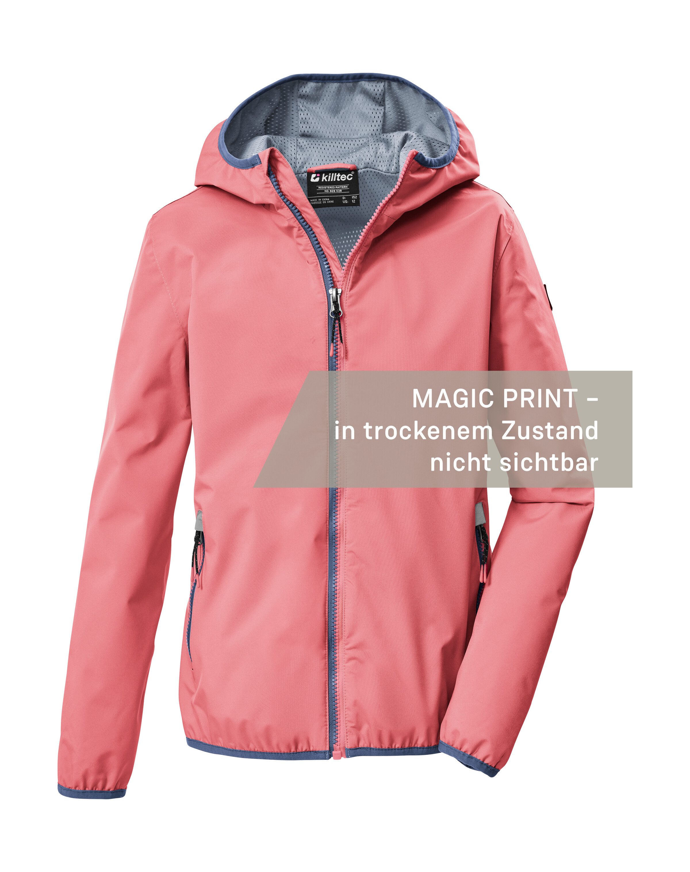 Killtec Funktionsjacke KOS 156 GRLS JCKT Wind- und wasserdichte Mädchenjacke mit Magic Print