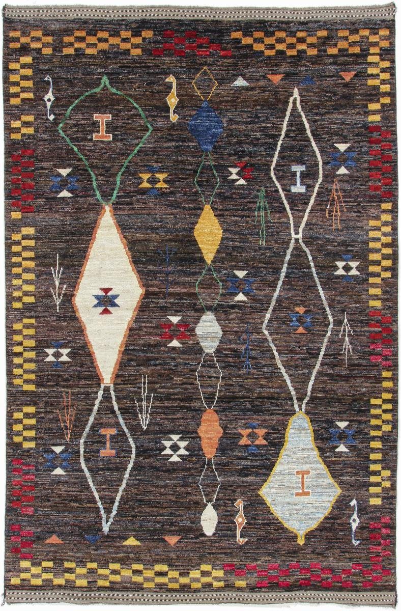 Orientteppich Ghashghai Höhe: 10 Orientteppich, 199x307 Berber Trading, rechteckig, Handgeknüpfter Nain Moderner mm