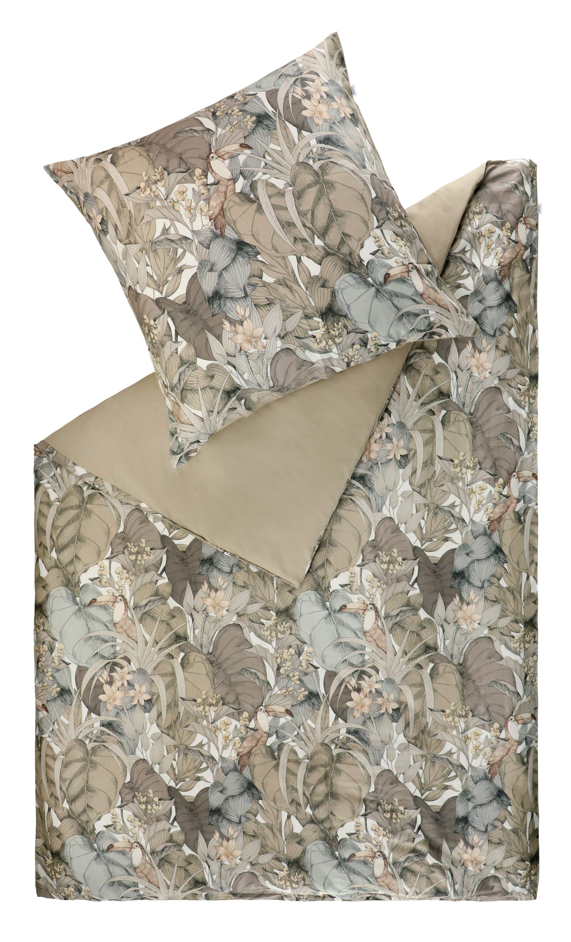 SCHÖNER WOHNEN-Kollektion Wendebettwäsche Toucan, Satin, aus 100% Baumwolle