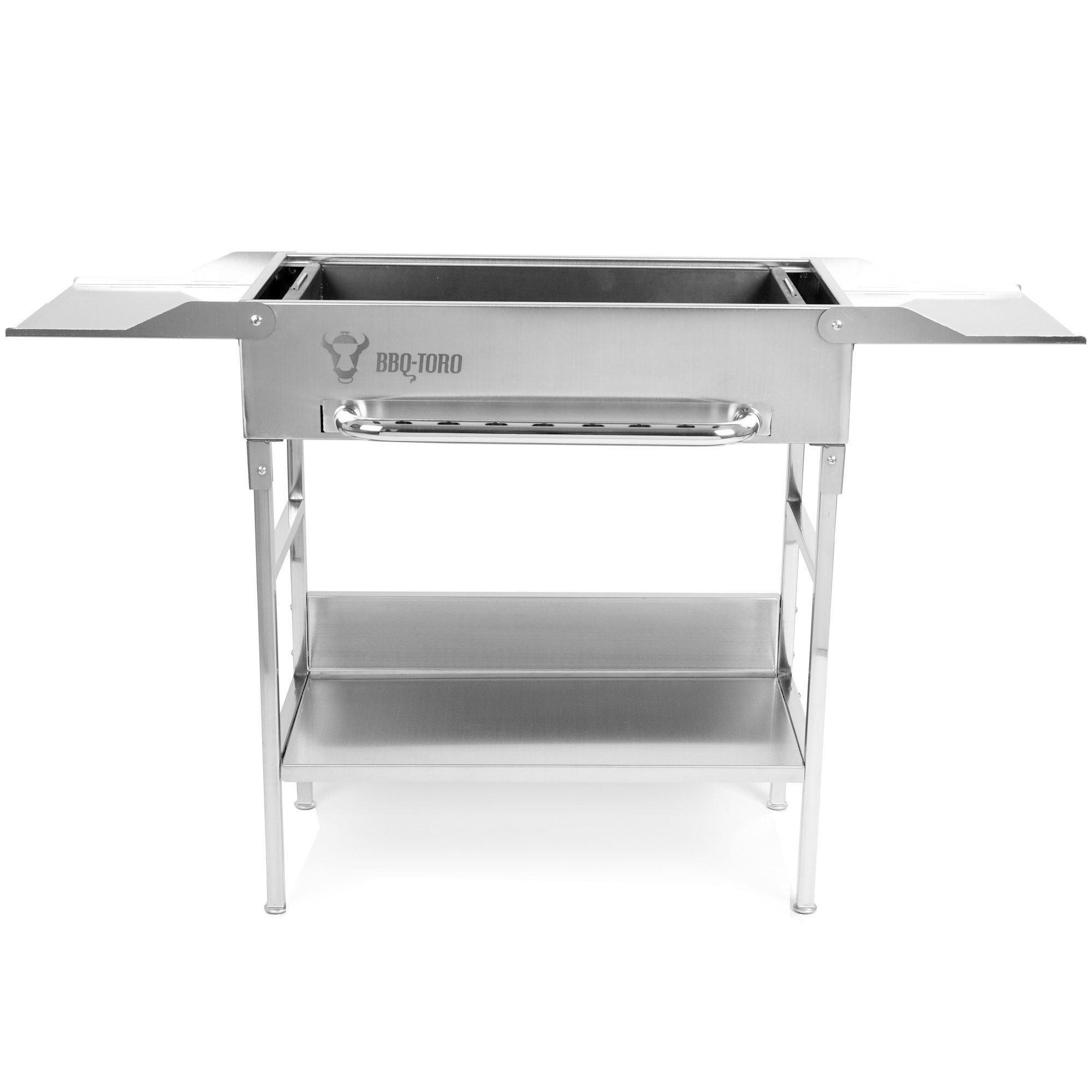 BBQ-Toro Drehspieß Edelstahl Grill mit Spießaufsatz 9 Spießen Grillrost Motor