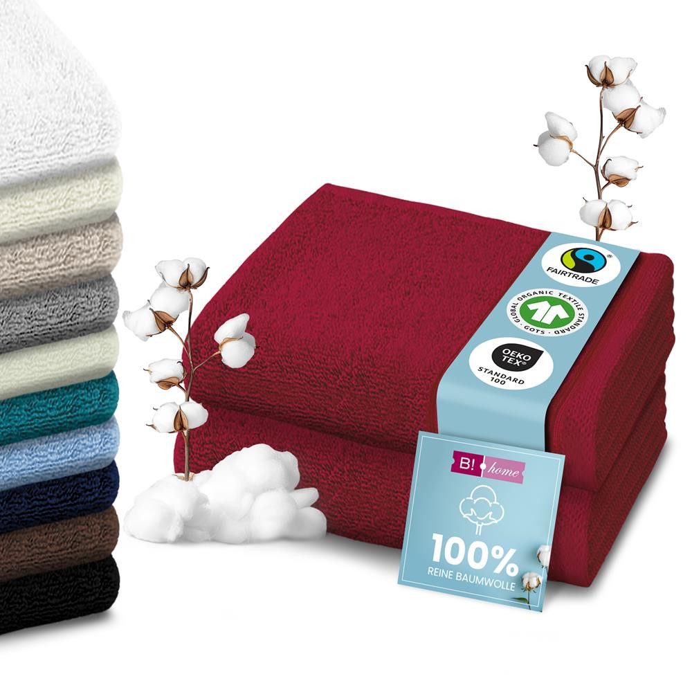 B!HOME Handtücher Set Saunatücher, Duschtücher, Gästehandtücher günstig online kaufen