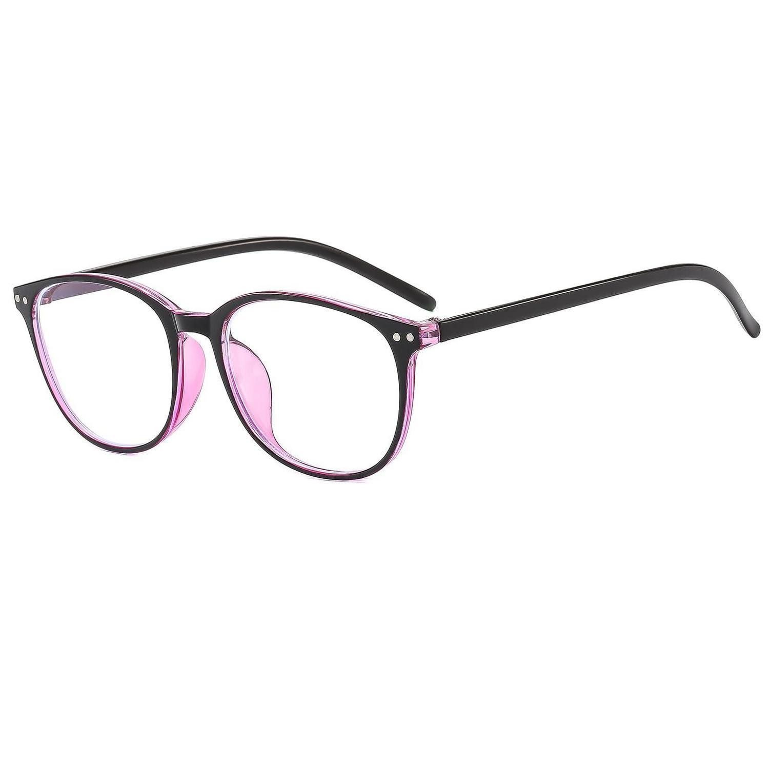 LuxusKollektion Brille Brille Blaulichtfilter Herren Damen Rund -4.5