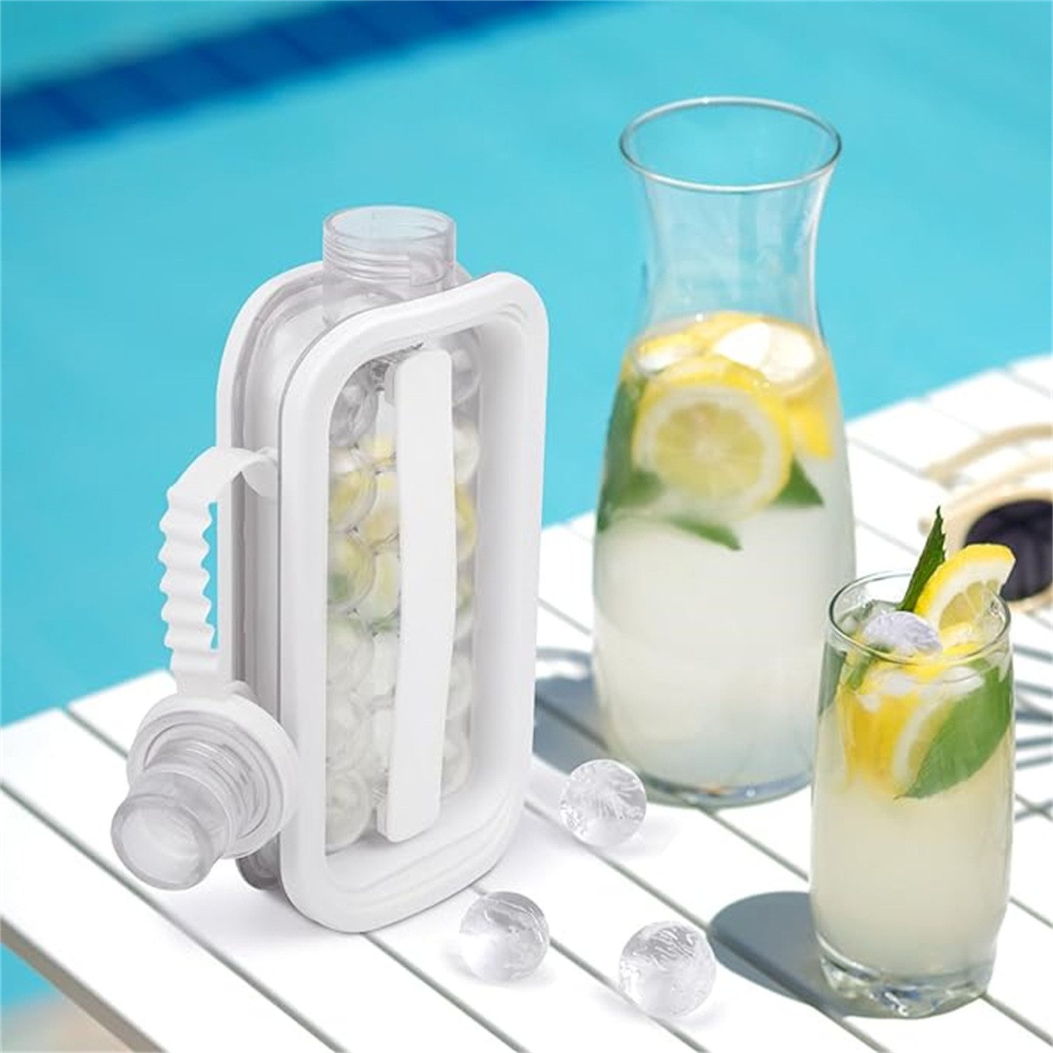 autolock Eiswürfelform Eiswürfelform, Eiswürfelbehälter mit 18 Eiswürfeln