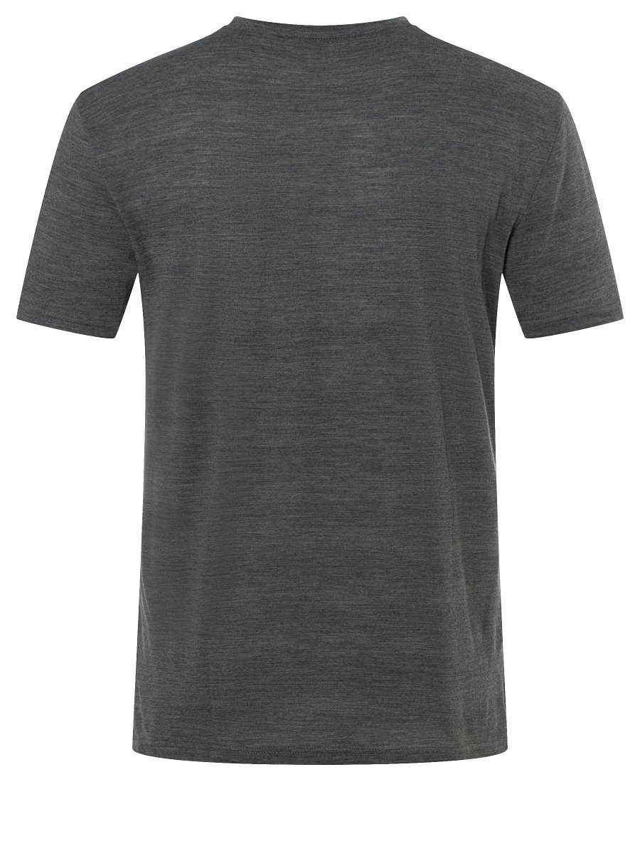 M Grey T-Shirt YETI SUPER.NATURAL Pirate Merino Melange/Vapor funktioneller Grey TEE Print-Shirt Merino-Materialmix