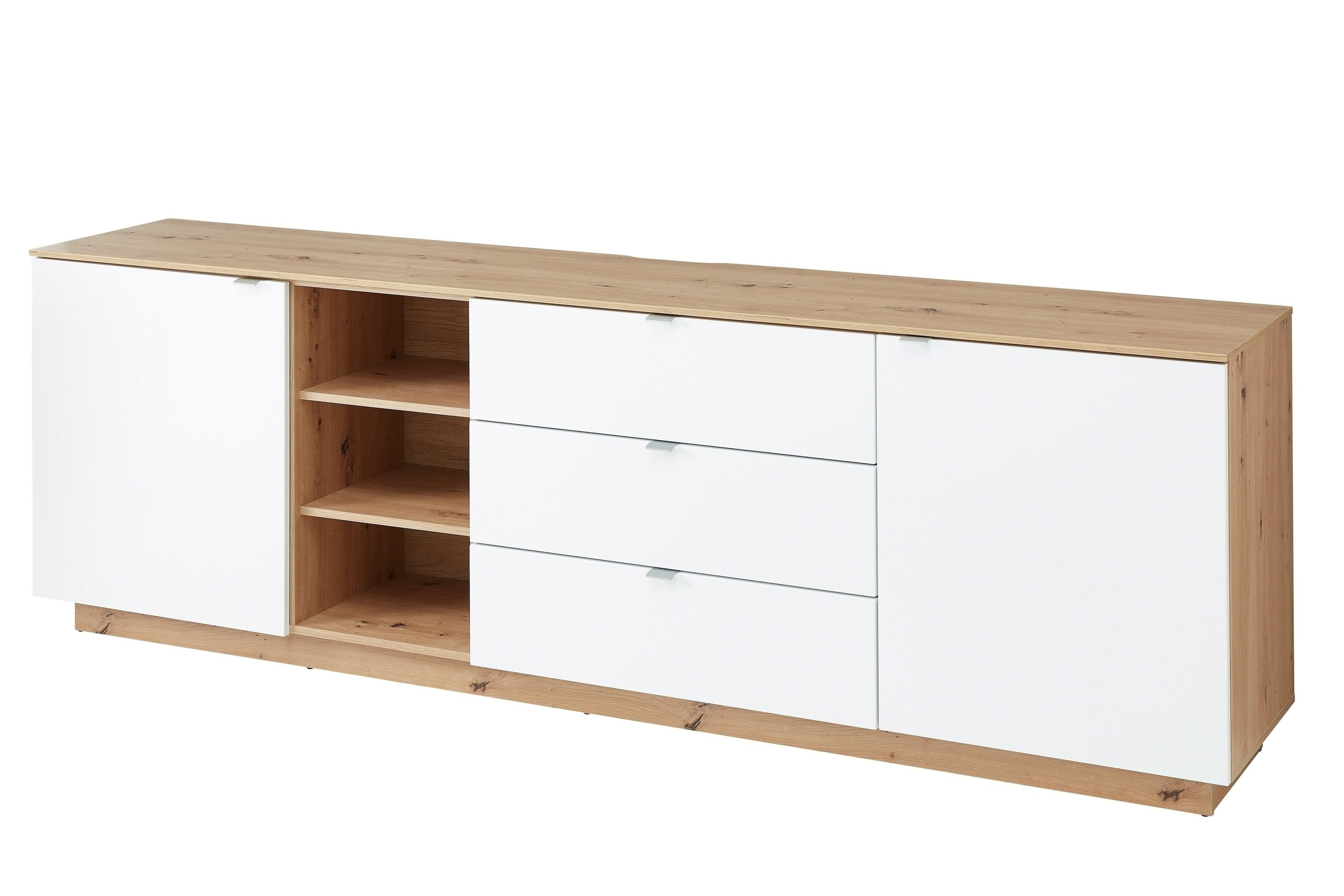 Innostyle TV-Board in weiß supermatt Dekor, MDF, Spannplatte - 240x77x44cm (BxHxT)
