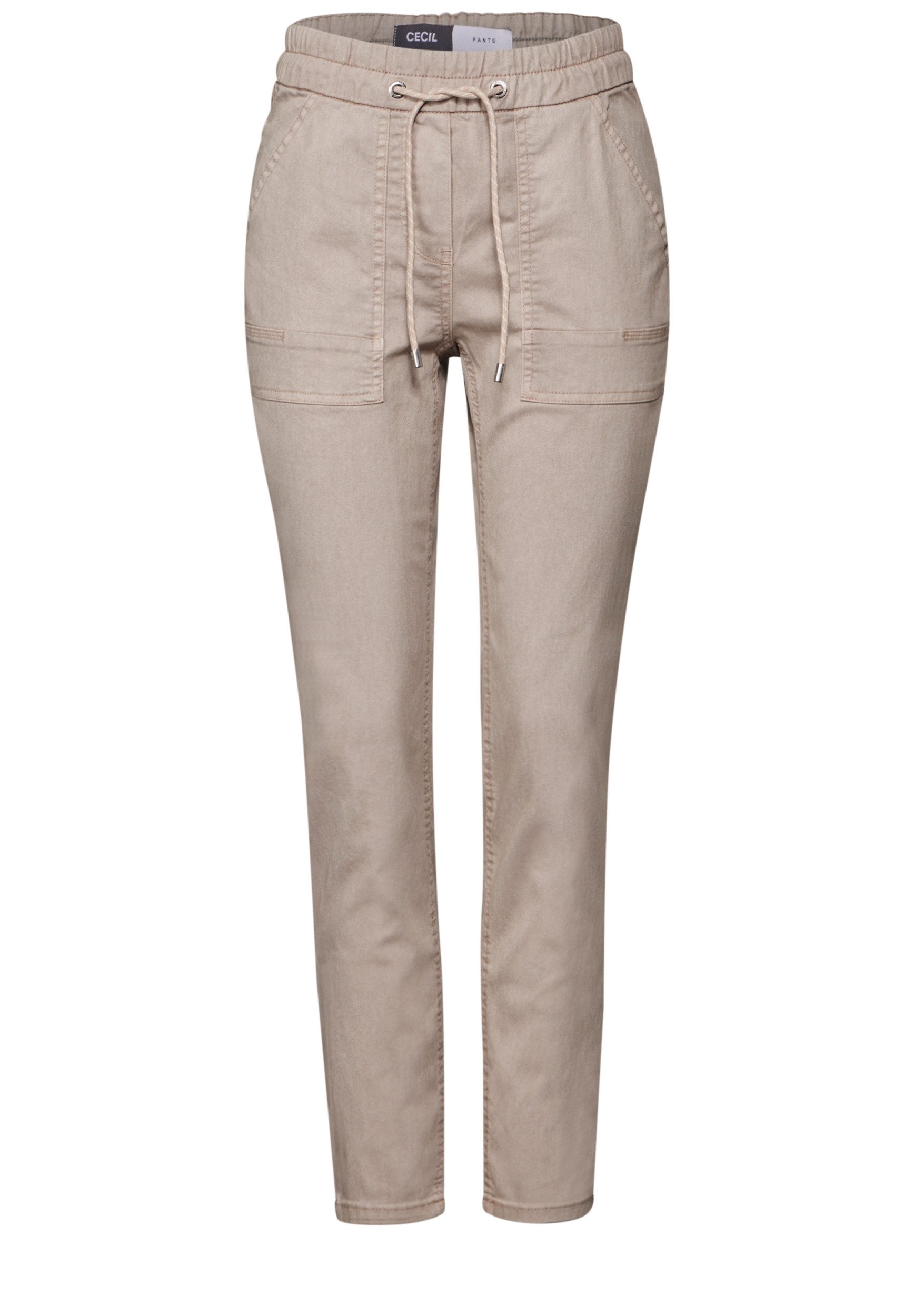 CECIL Chinos NOS Style Tracey Washed light hazel beige günstig online kaufen