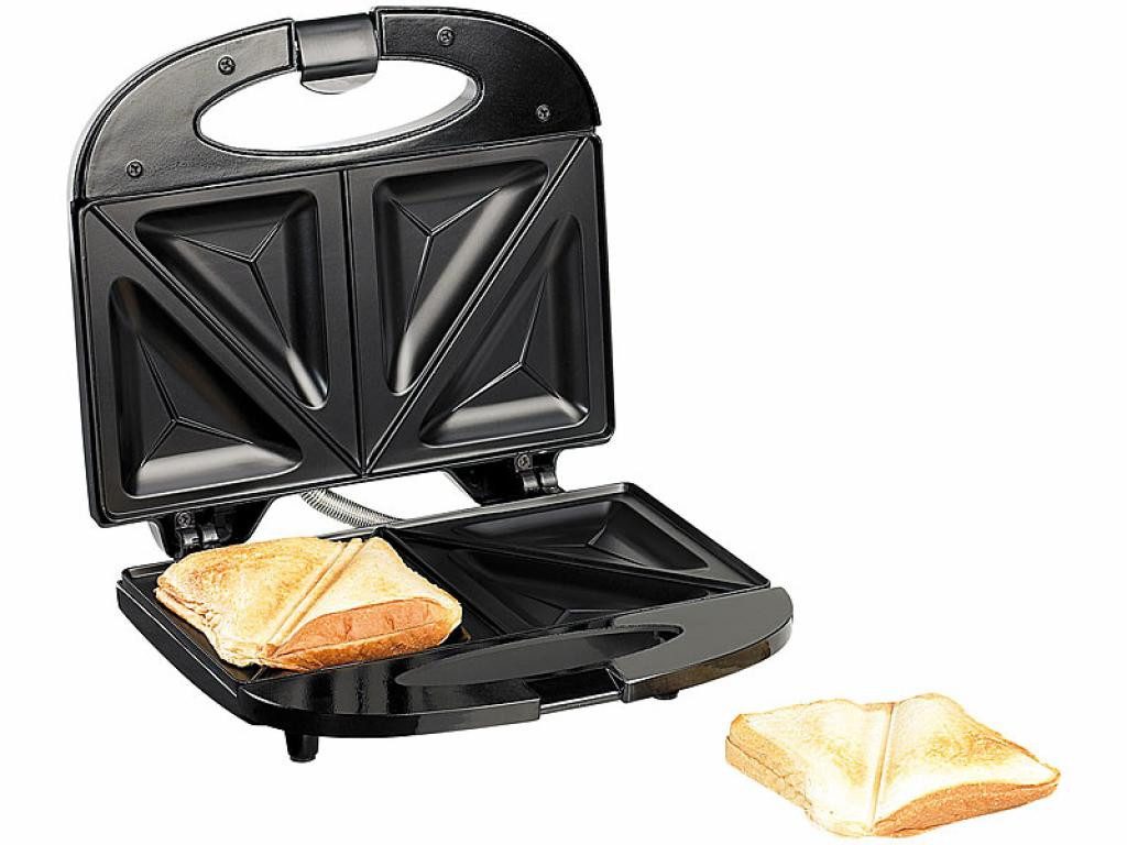 Rosenstein & Söhne Грили для сэндвичей Sandwich-Toaster Грили для сэндвичей Sandwich Maschine Toast Maker, 750 W, antihaftbeschichtete Platten