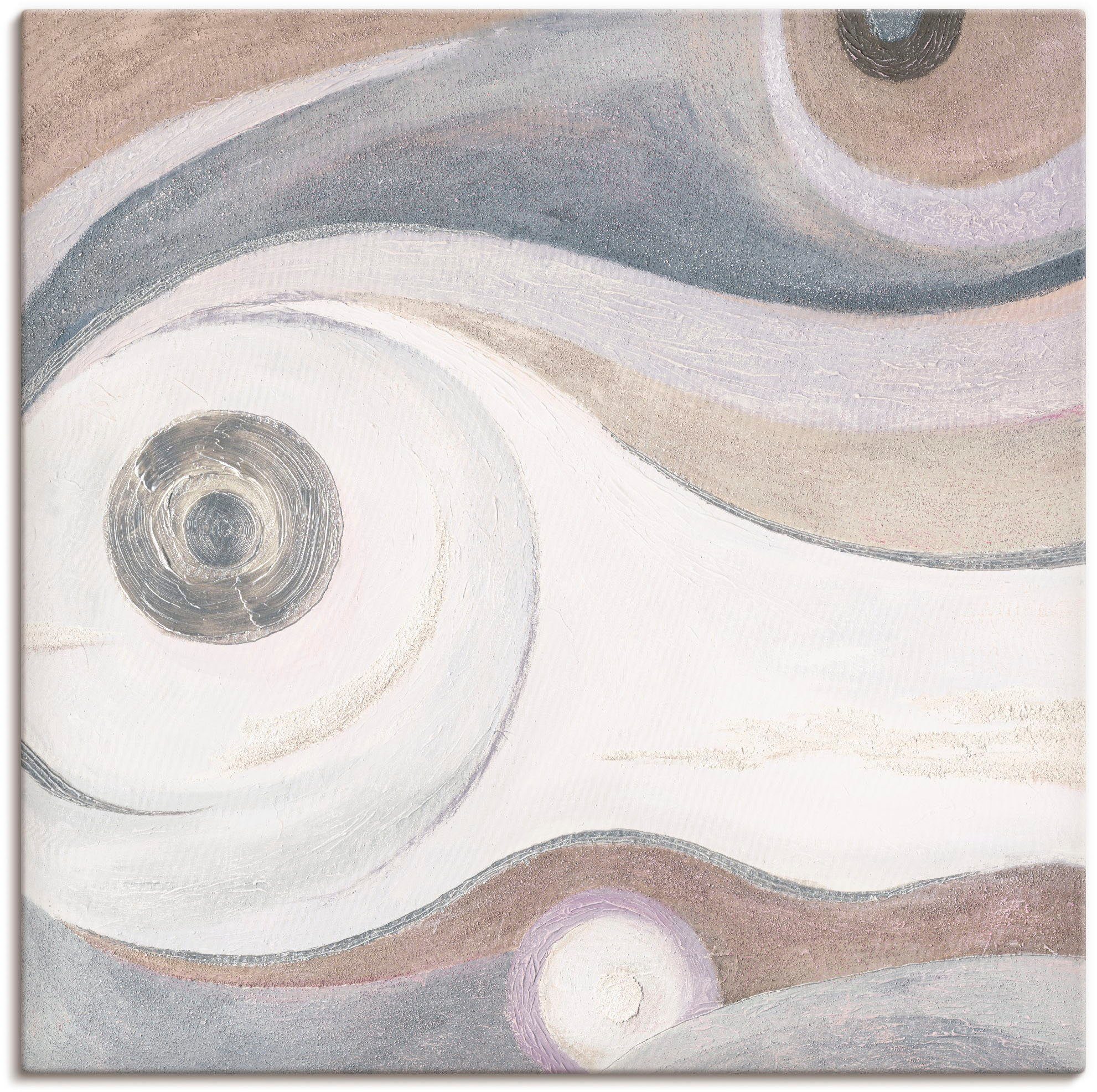 Abstrakt, - oder versch. Wandbild als Sand-Pastell Leinwandbild, in Poster St), (1 Größen Artland Wandaufkleber II Alubild, Muster