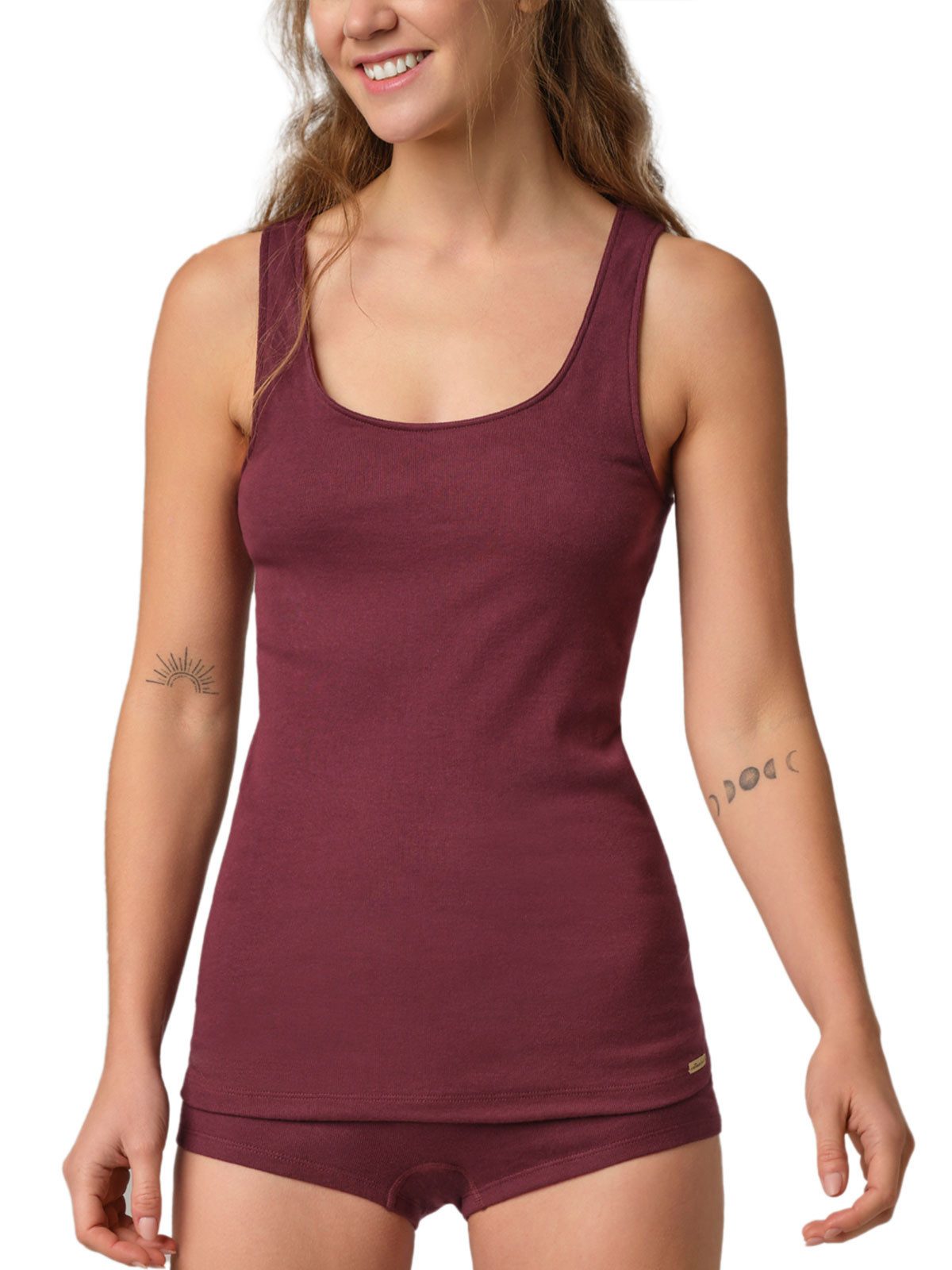 COMAZO Achselhemd Damen Unterhemd Achselträger 2791 (Stück, 1-St) Vegan