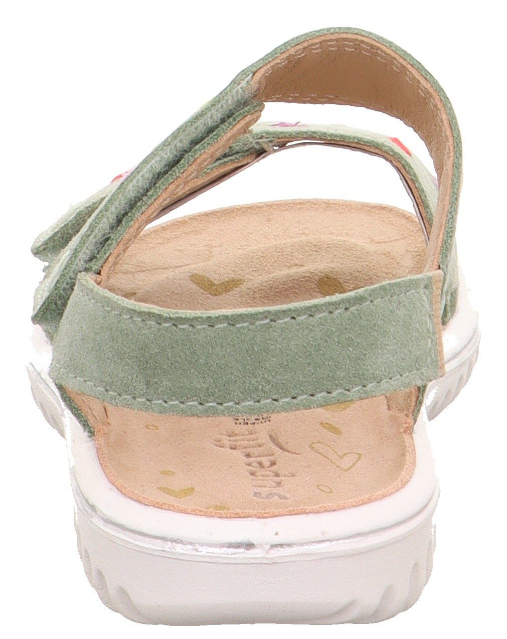 elastischem Sandale hellgrün-bunt Mittel SPARKLE mit Fersenriemchen Superfit WMS: