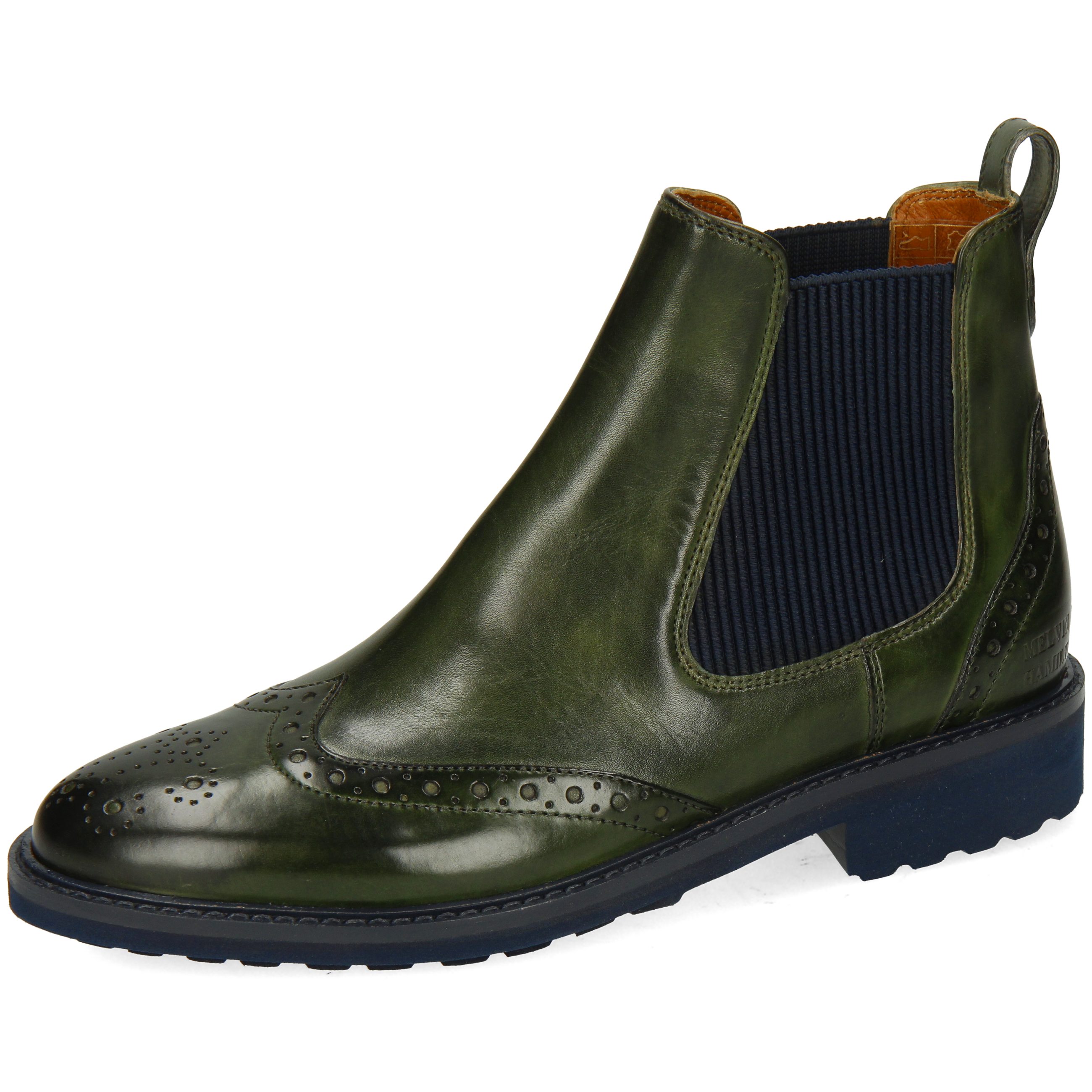 Melvin & Hamilton Selina 29 Leder-Chelsea Boots für Damen Stiefelette Flache Absätze, Echtes Leder, Gold Rated, Vegetabile Gerbung