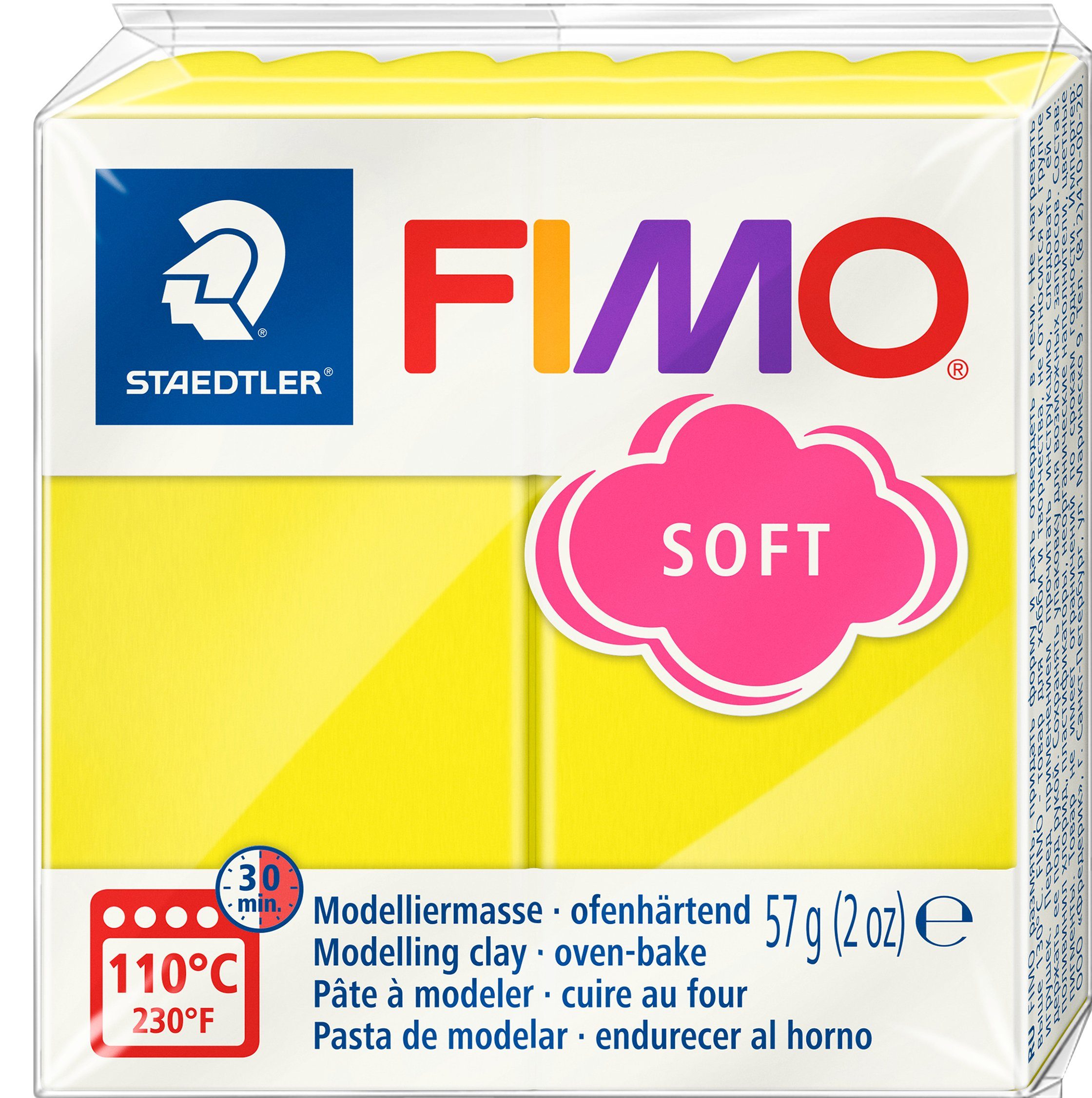 FIMO Modelliermasse soft Basisfarben, 57 g Limone