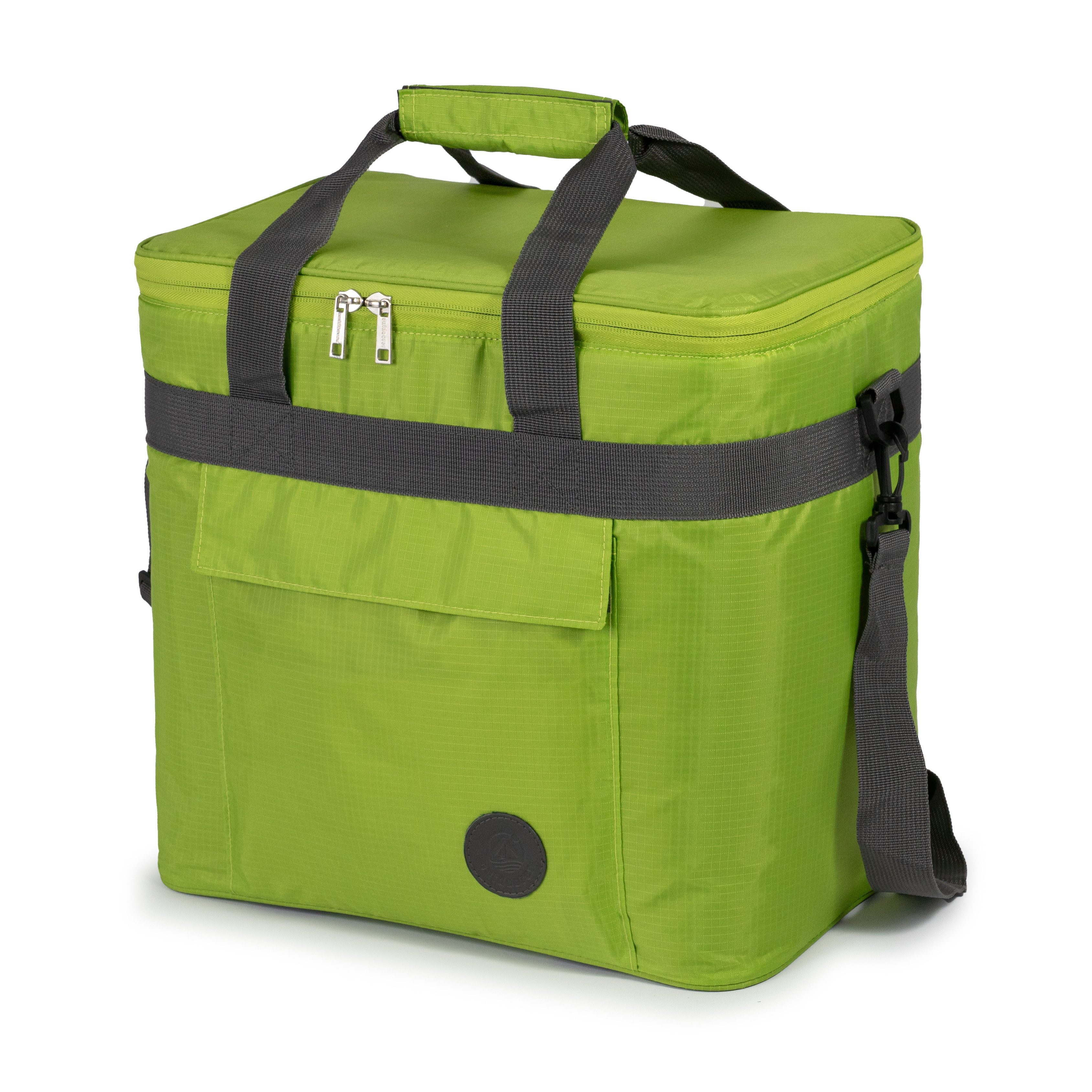 outdoorer Kühltasche Cool Butler 25 grün - für Camping, Picknick & Lunch, 25 l Volumen, faltbar, mit Schulterriemn & 8 mm EPE-Isolierung
