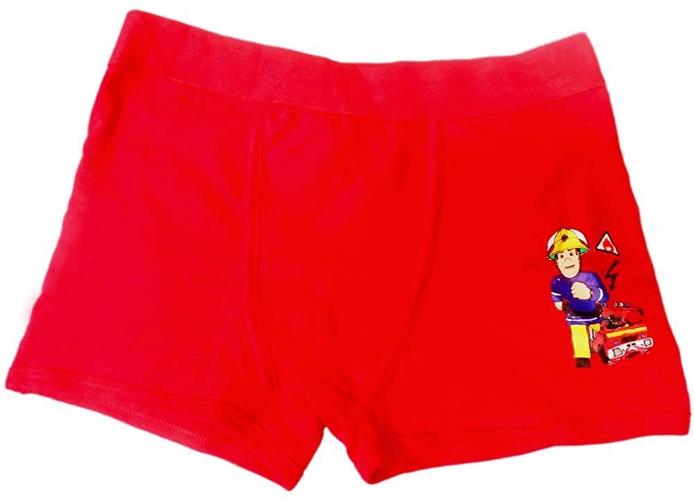 Feuerwehrmann Sam Boxer Fireman Sam Unterhose x 110 122 Boxershorts Set Pack Kindershorts Feuerwehrmann 6 Mega Unterwäsche 128 Sam Jungen Größe 116