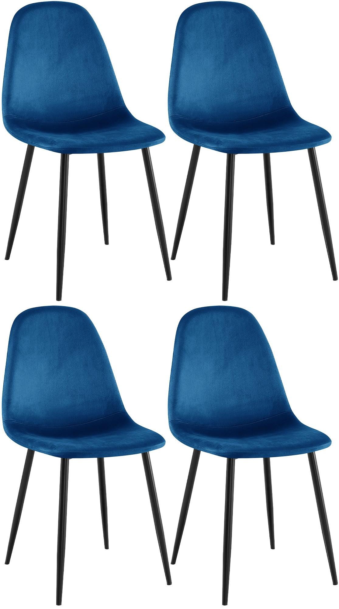 CLP Esszimmerstuhl Napier (4er Set), Metall, günstig online kaufen
