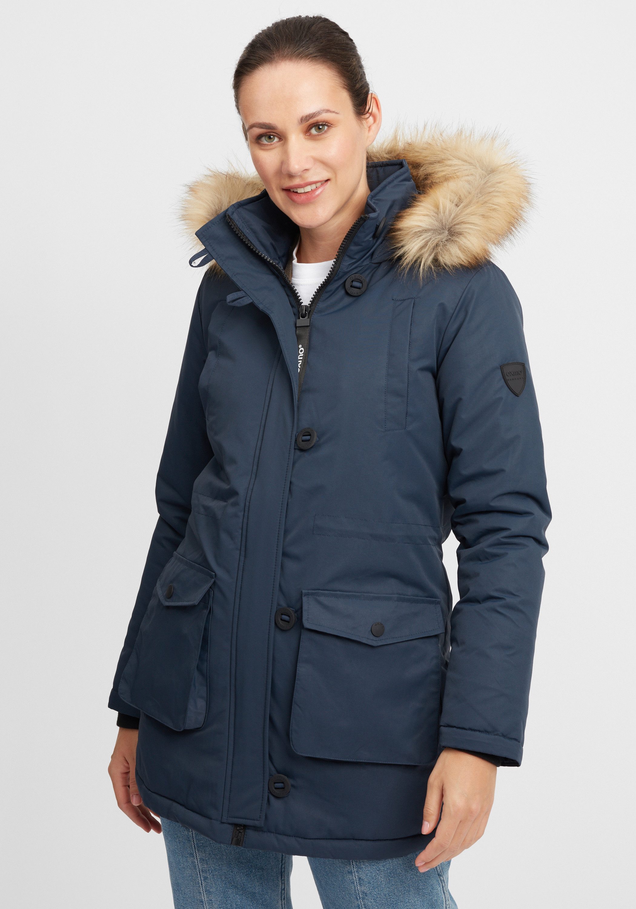 OXMO Wintermantel OXActa Wintermantel mit Kapuze günstig online kaufen