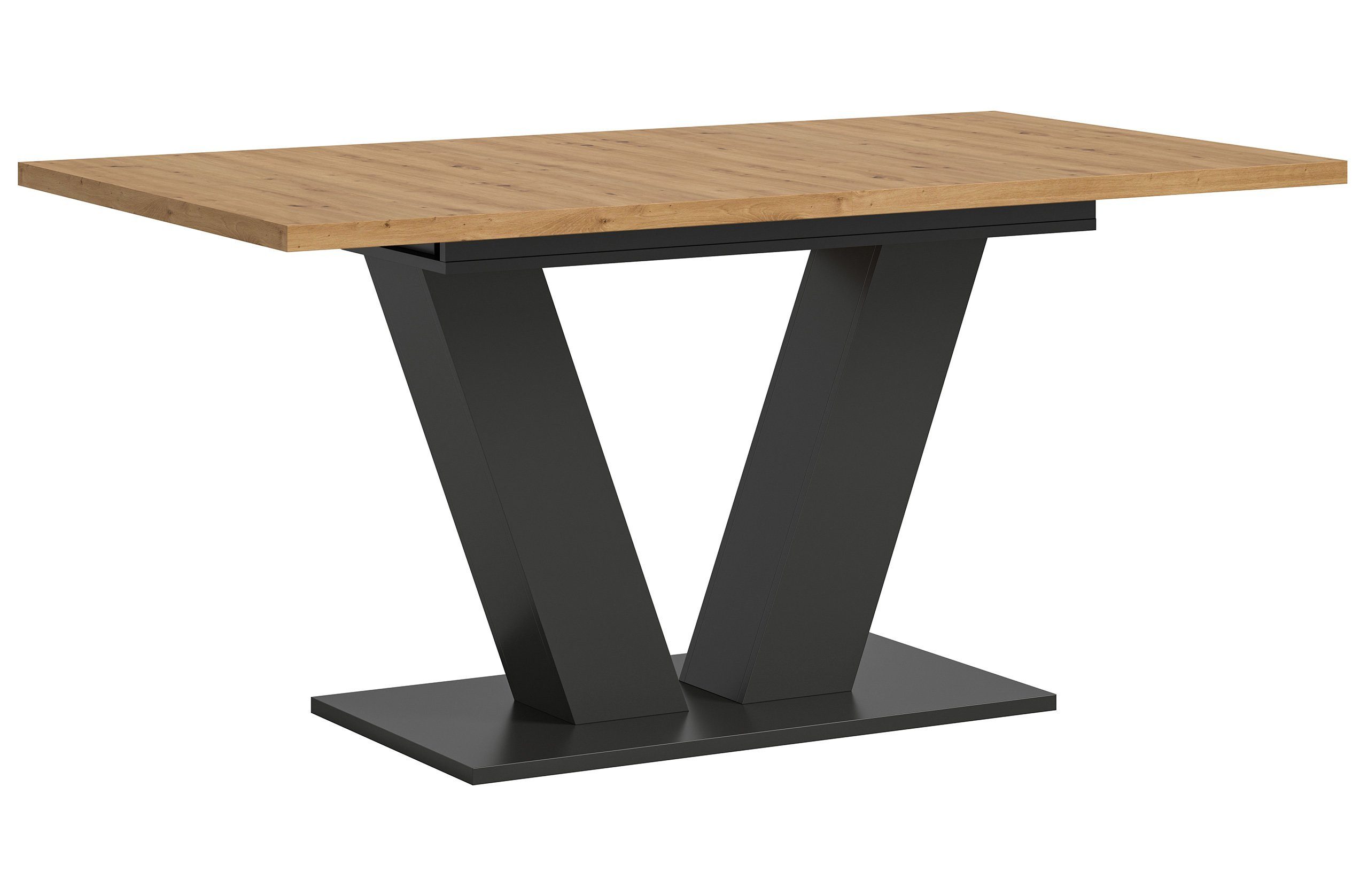 Newroom Esstisch Grau 150 cm, Esstisch Artisan Eiche Grau Esszimmertisch Tisch Modern Zeitlos Kü...
