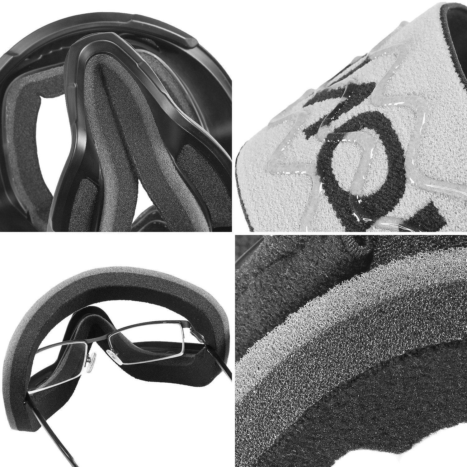 SCHNORR Sportbrille Schnorr Skibrille Kryos - Sphärisch, Silber (S3/S4), Full REVO, Anti, (1-St), Full REVO-Beschichtung Silber (S3) – Bild 4 von 5