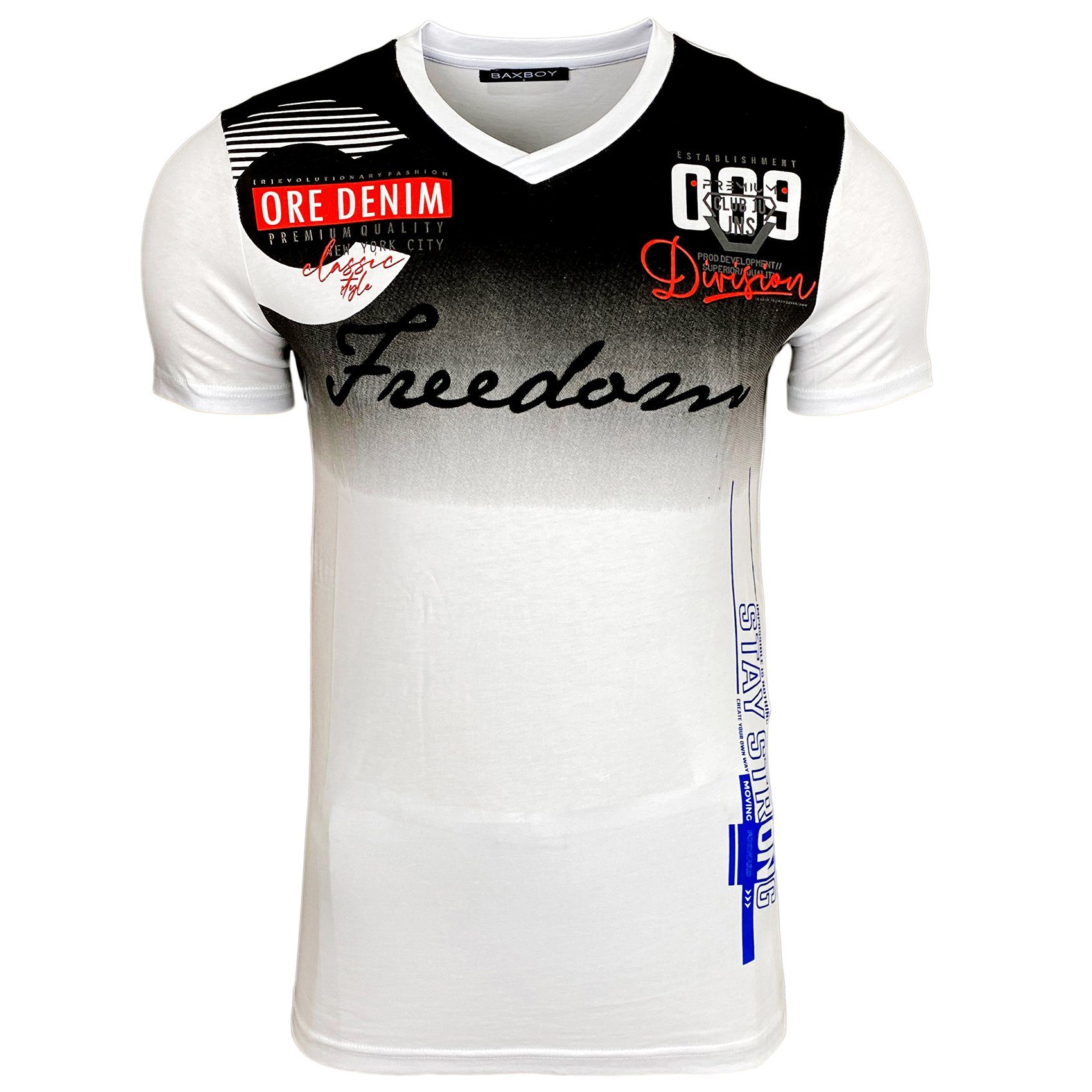 Baxboy T-Shirt T-Shirt »Freedom« mit sportiven günstig online kaufen