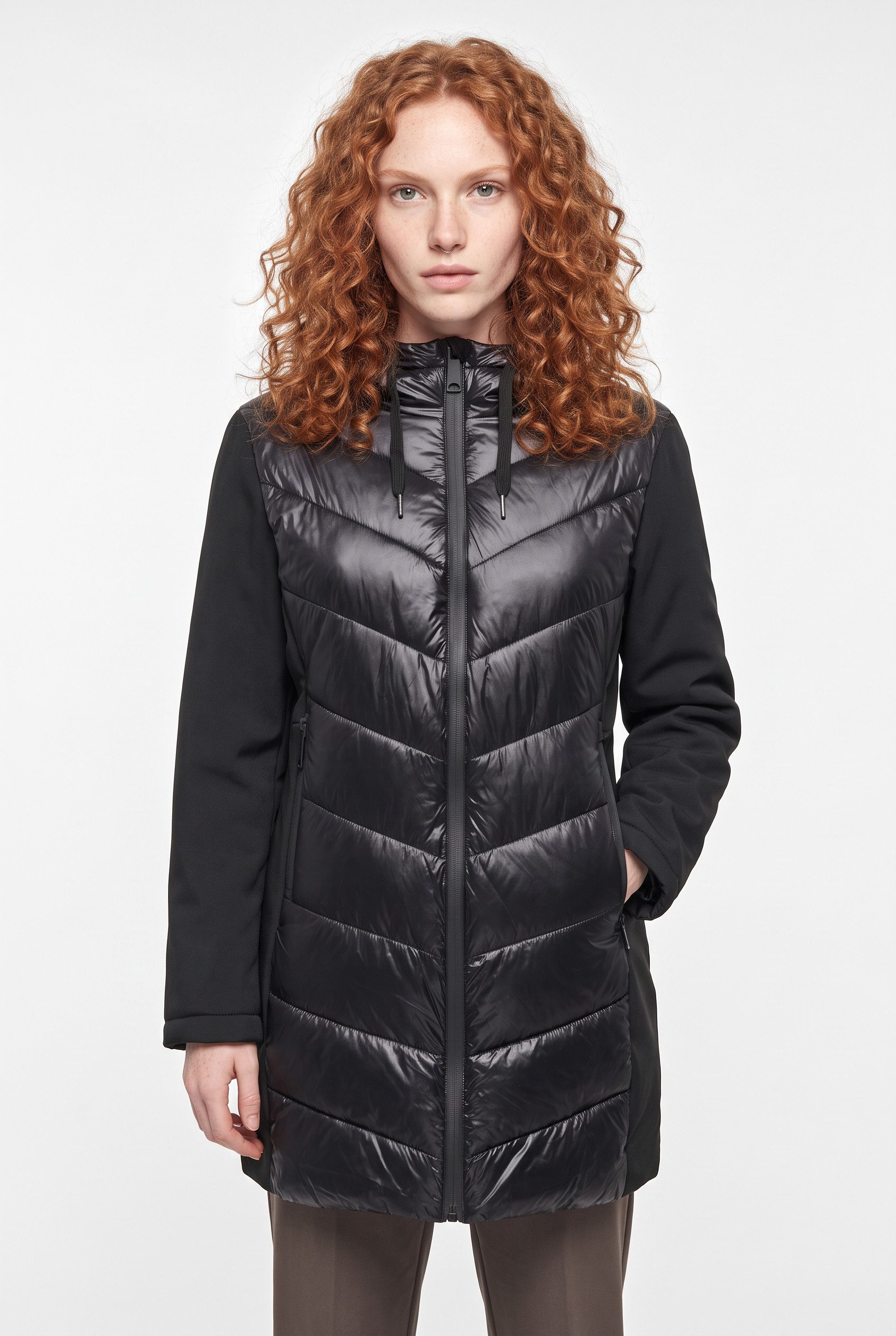 ONLY Steppmantel ONLSOPHIE MY PUFFER JACKET CC OTW Kunstfaser, mit Kapuze und Kordelzug