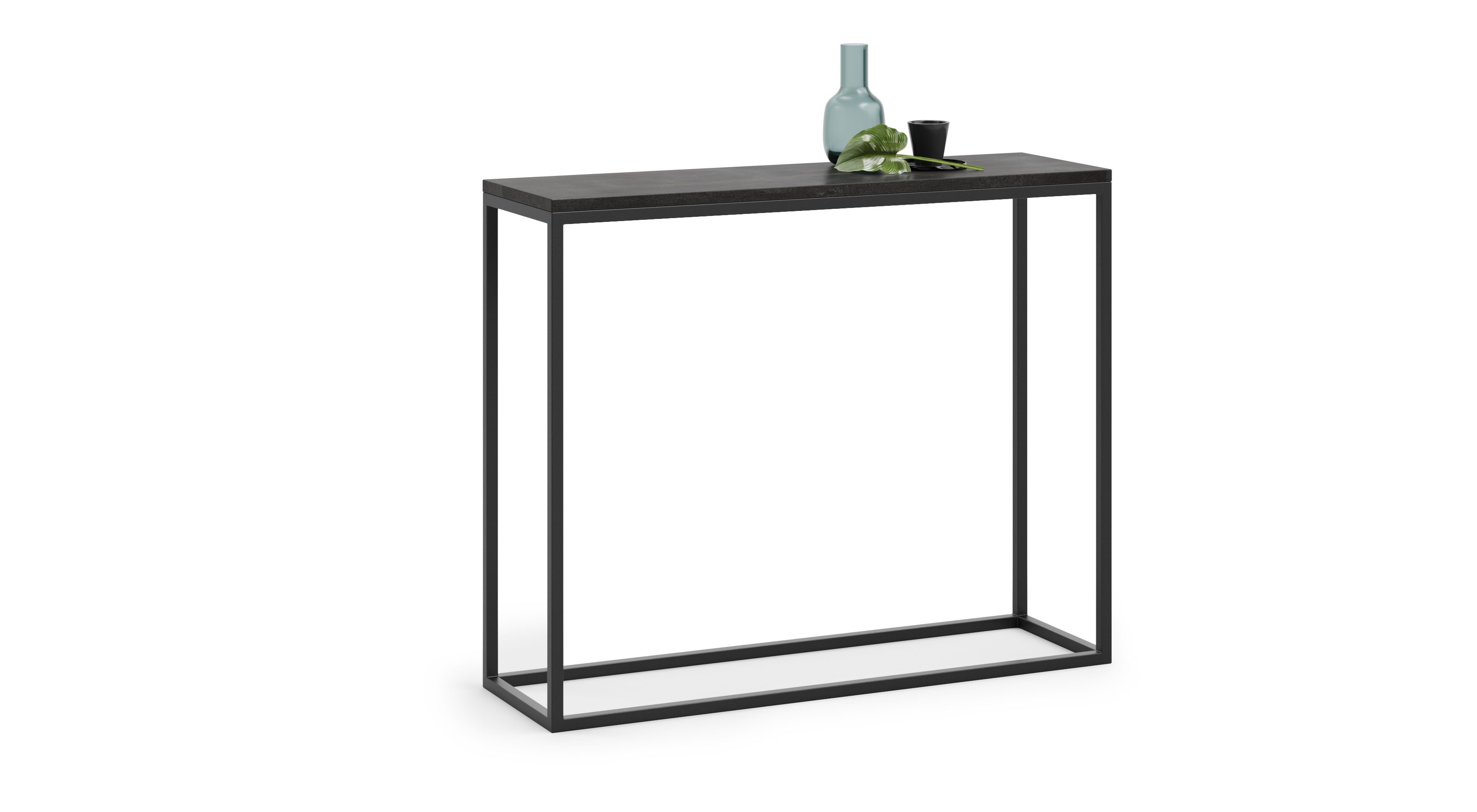 Alcube Konsolentisch »BERLIN«, Stabile hochwertige Möbelplatte mit  schwarzem Metall-Beistelltisch, Kommode für Wohnzimmer und Flur, 100 x 30 x  80 cm, max. 20 kg online kaufen | OTTO
