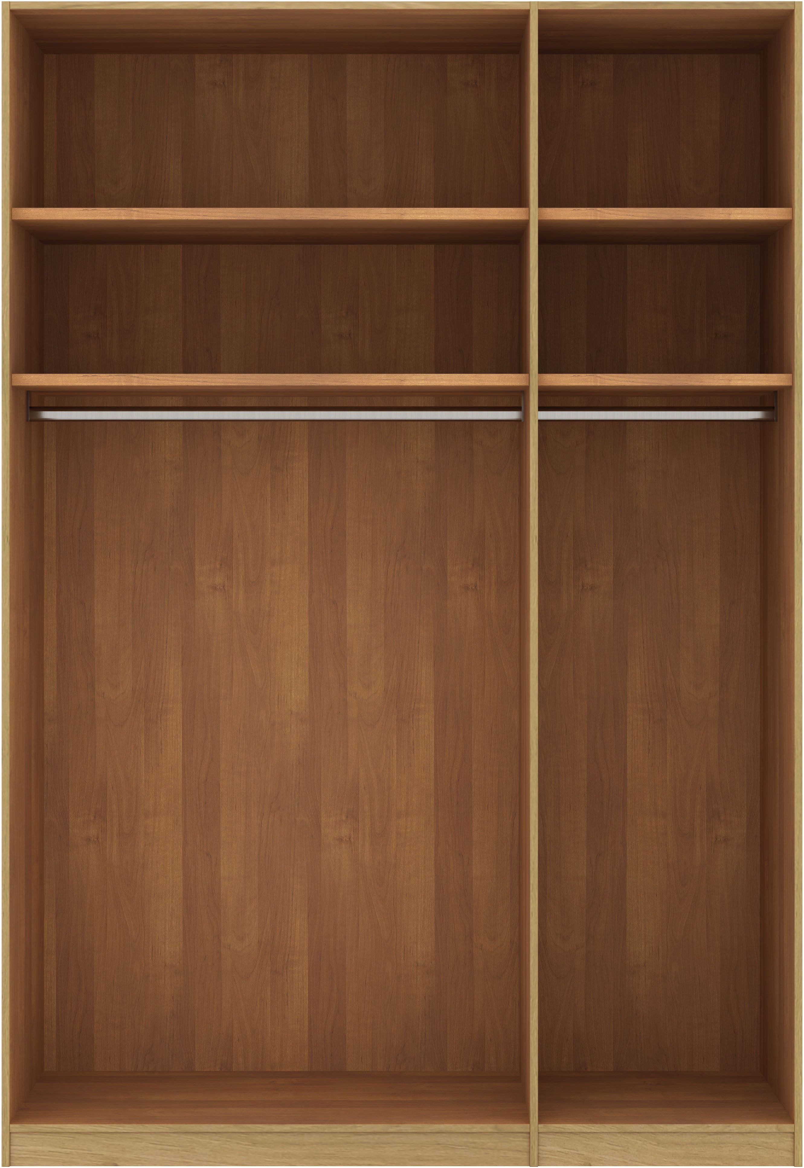 Musterring Kleiderschrank Savona, Kleiderschrank, Schrank, Garderobe, teilmassiv Eiche (mit Türdämpfern, in 5 Breiten & 2 Höhen, extra Böden, MADE IN GERMANY) Türen in Bianco-Eiche massiv, mit Querriegel, verschiedene Größen