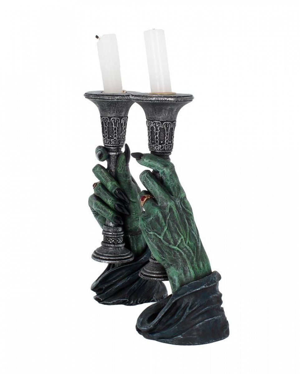 Horror-Shop Dekofigur Gothic Vampir als Tischdekoration Kerzenständer