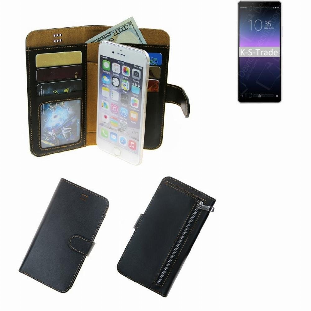 K-S-Trade Handyhülle für Sony Xperia 10 II, Schutz Hülle Klapphülle Case Phone cover Slim Handytasche Handy