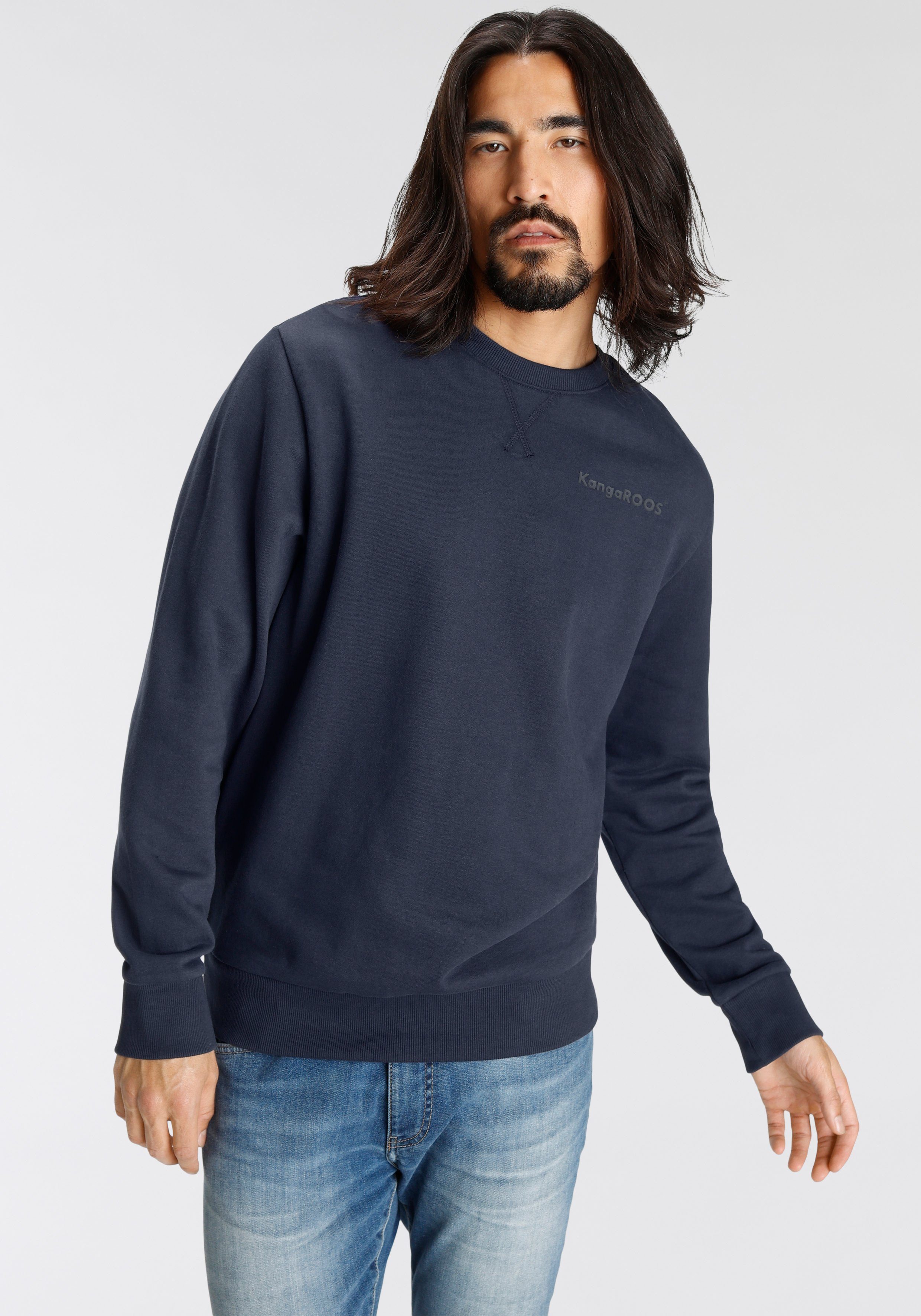 KangaROOS Sweatshirt mit Logoschriftzug marine | Sweatshirts
