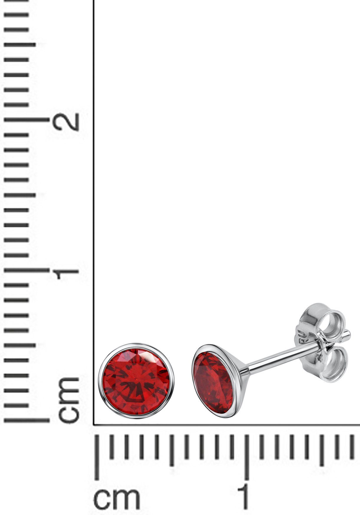 Firetti Paar Ohrstecker Schmuck Geschenk Silber 925 Ohrschmuck, mit Zirkonia (synth)
