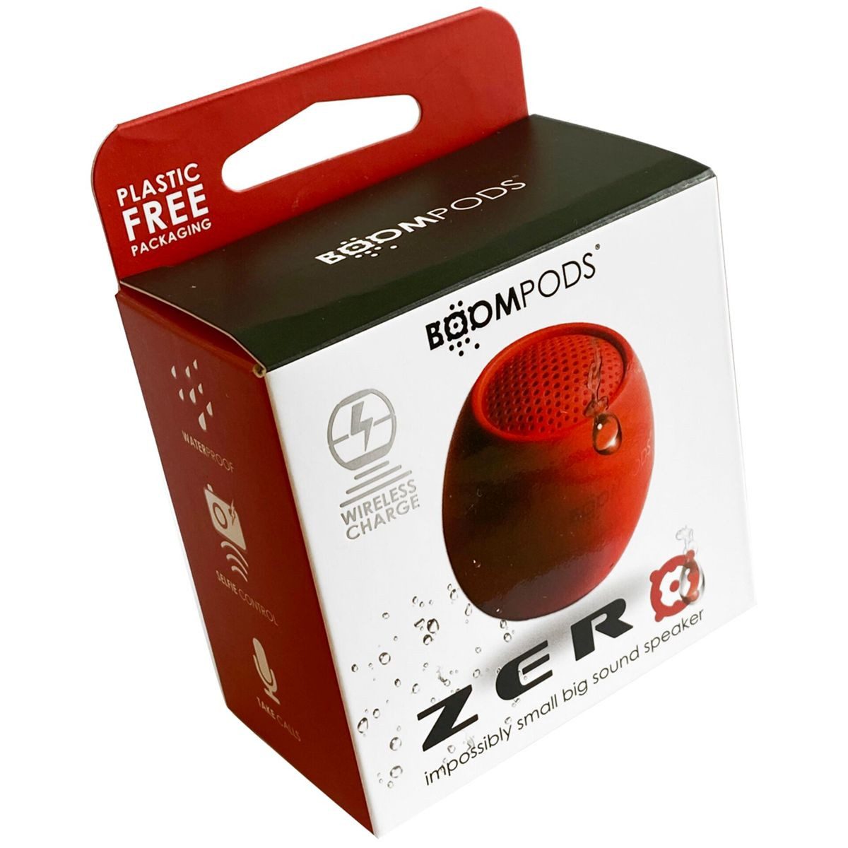 Boompods Zero Red Portable-Lautsprecher