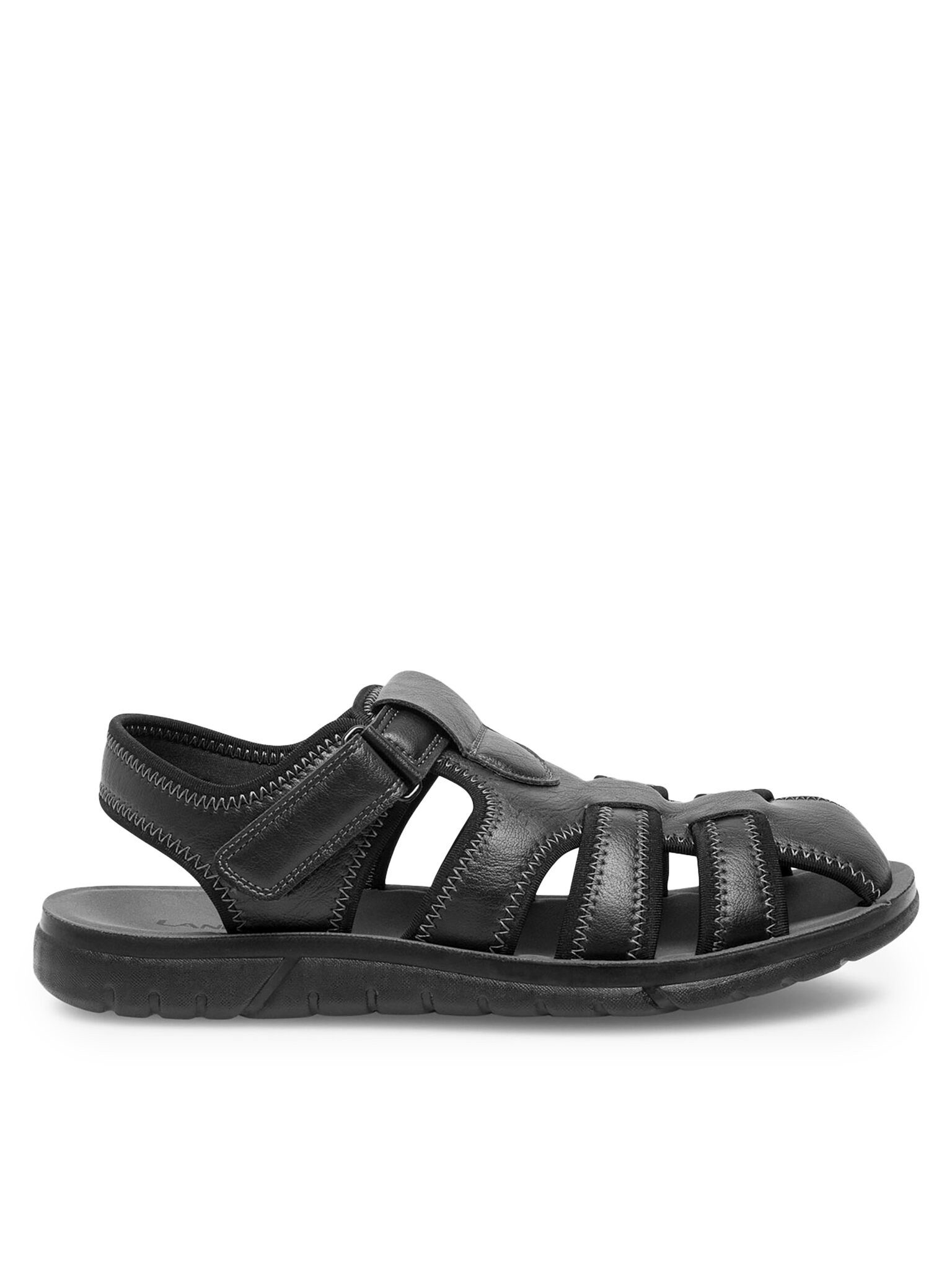 Lanetti Lanetti Sandalen Herren MSS20514-13 Schwarz Sandale günstig online kaufen