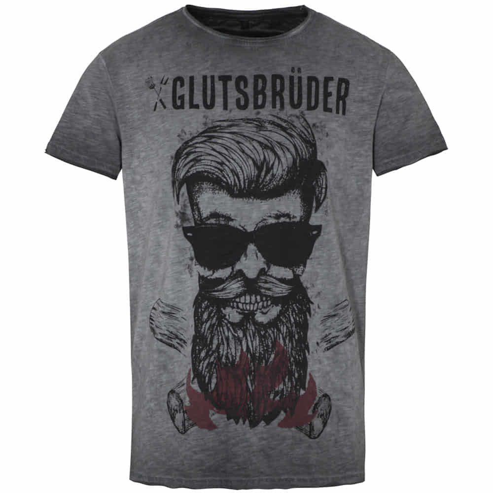 T-Shirt T-Shirt Glutsbrüder grau