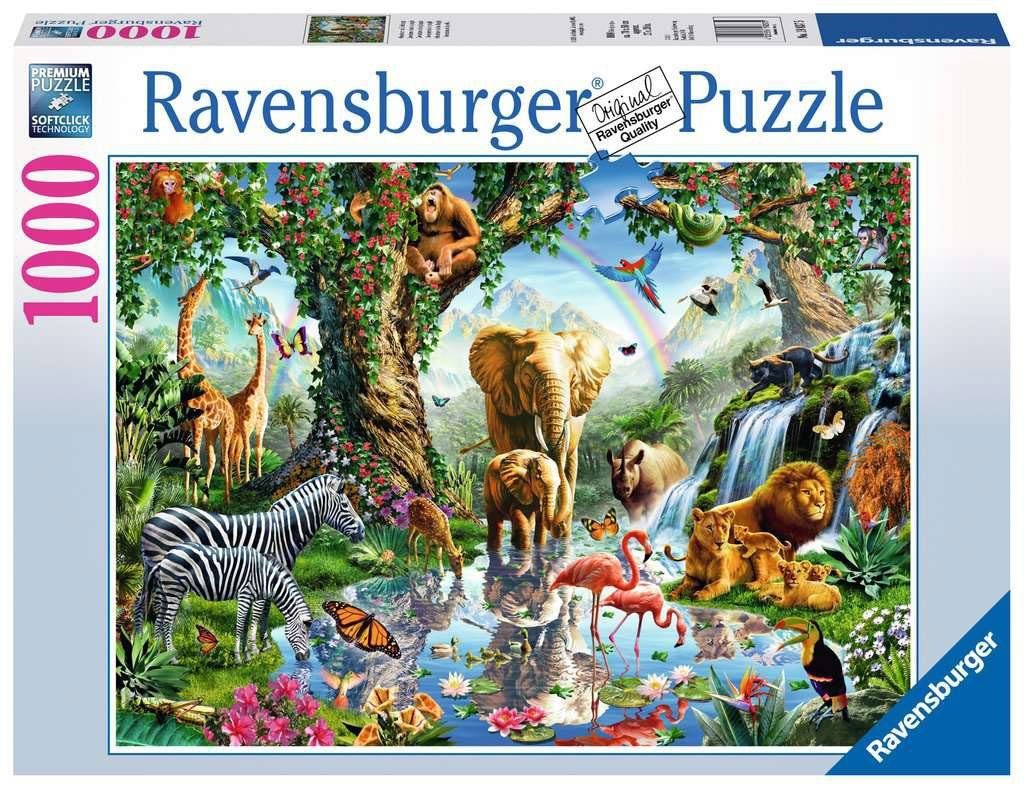 Puzzle Puzzle, 19837 Dschungel im Ravensburger 1000 Puzzleteile Abenteuer Teile
