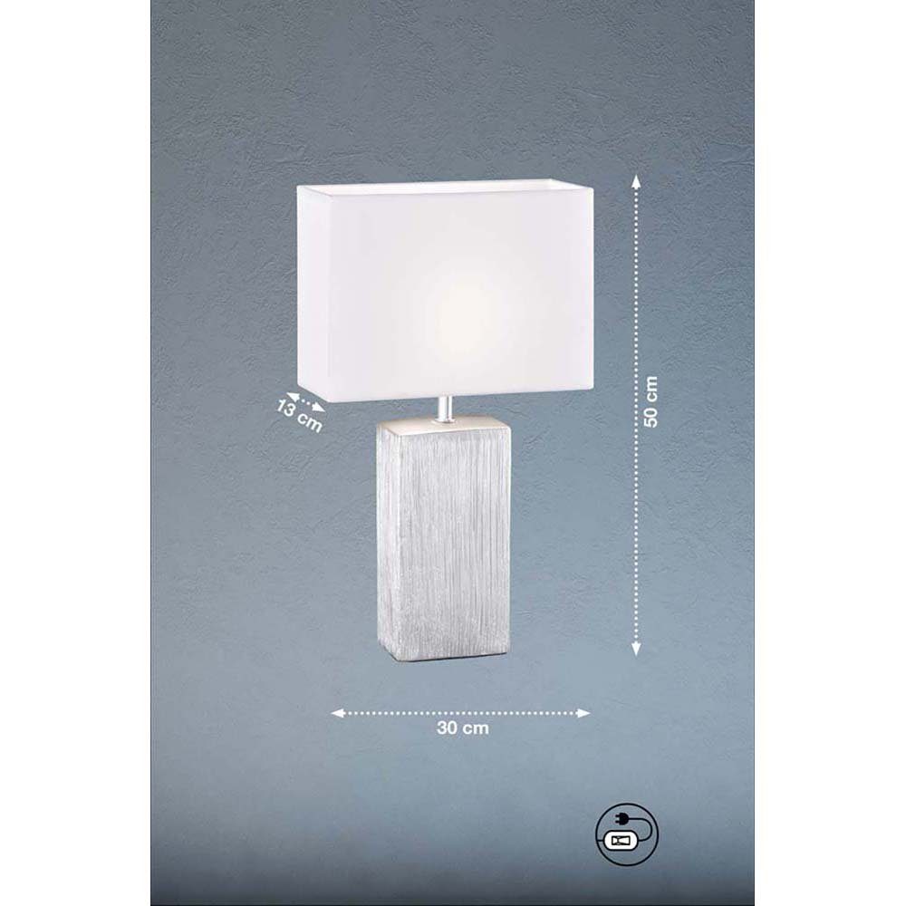 etc-shop LED Tischleuchte, Keramik Leseleuchte Nachttischleuchte Tischlampe Wohnzimmerlampe