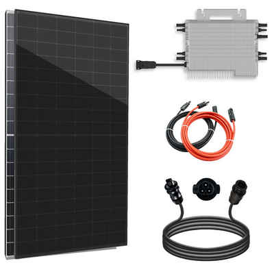 enprovesolar Solaranlage Balkonkraftwerk Set 1640W (4x Bifazial Modul), (Photovoltaik Solaranlange), Deye Wechselrichter 1600W SUN-M160G4-EU-Q0