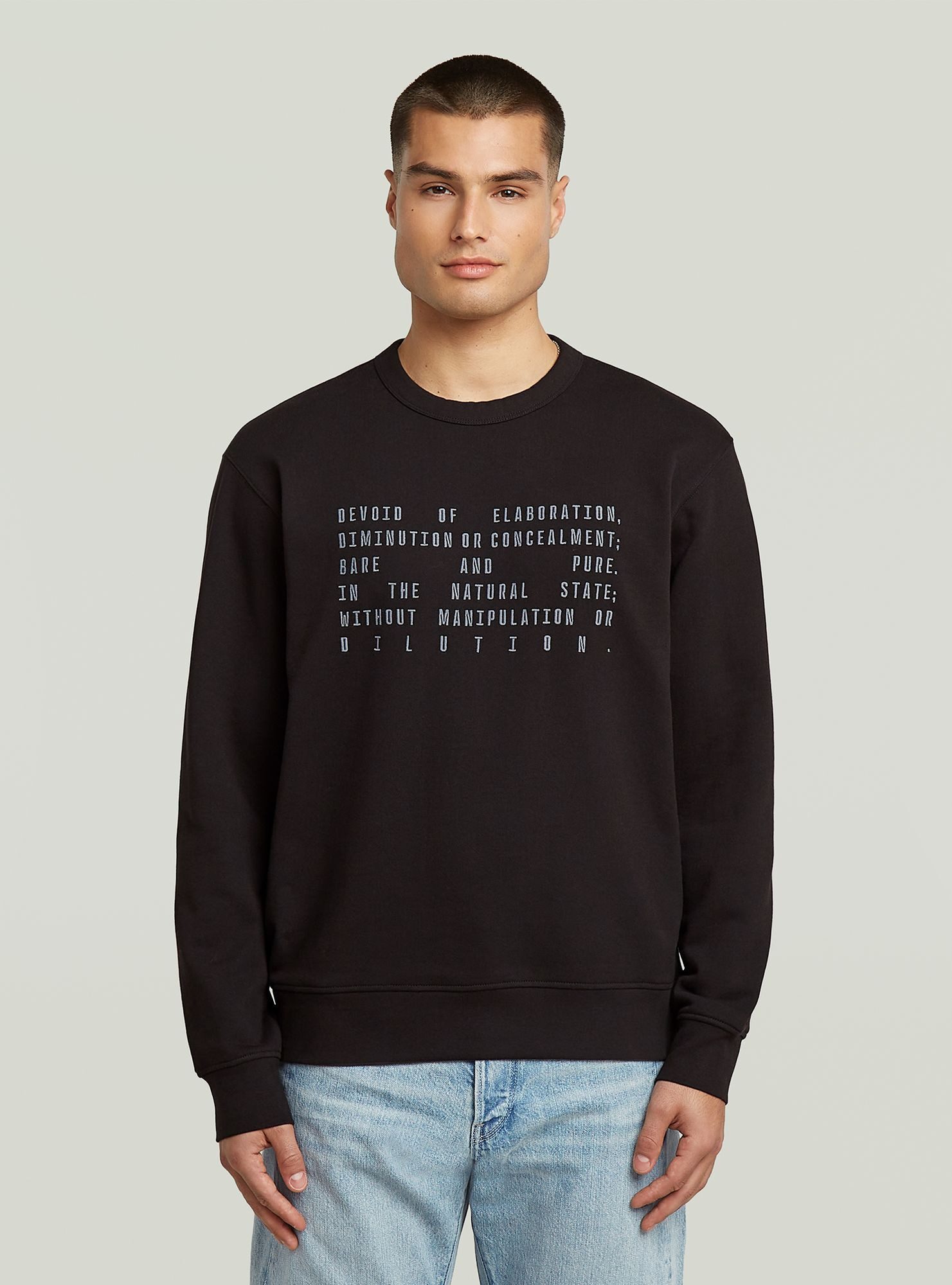 G-STAR Longpullover Text Graphic Sweatshirt