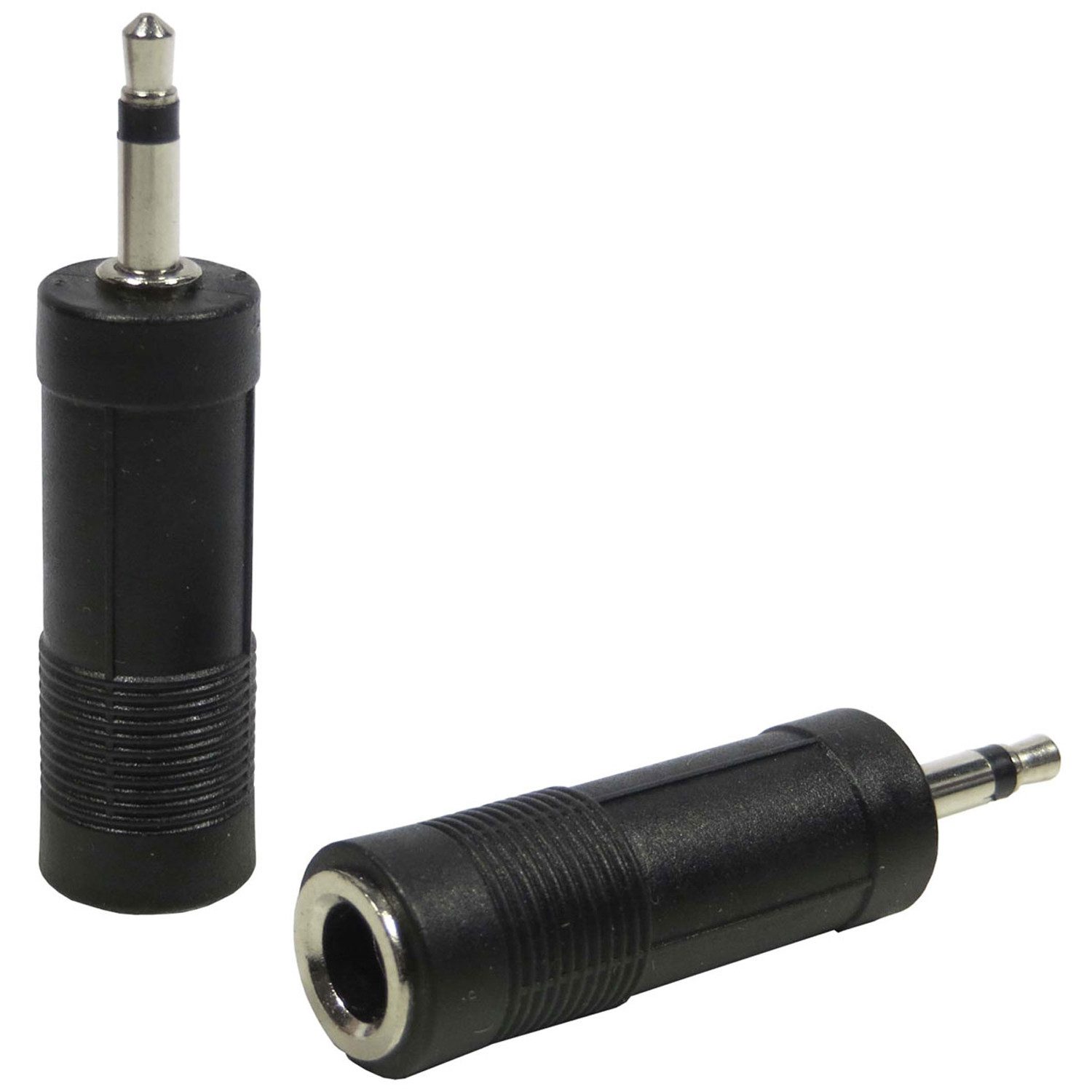 keepdrum ADA072 Adapter MONO 6,35mm Buchse zu 3,5mm Stecker 2 STÜCK Audio-Adapter