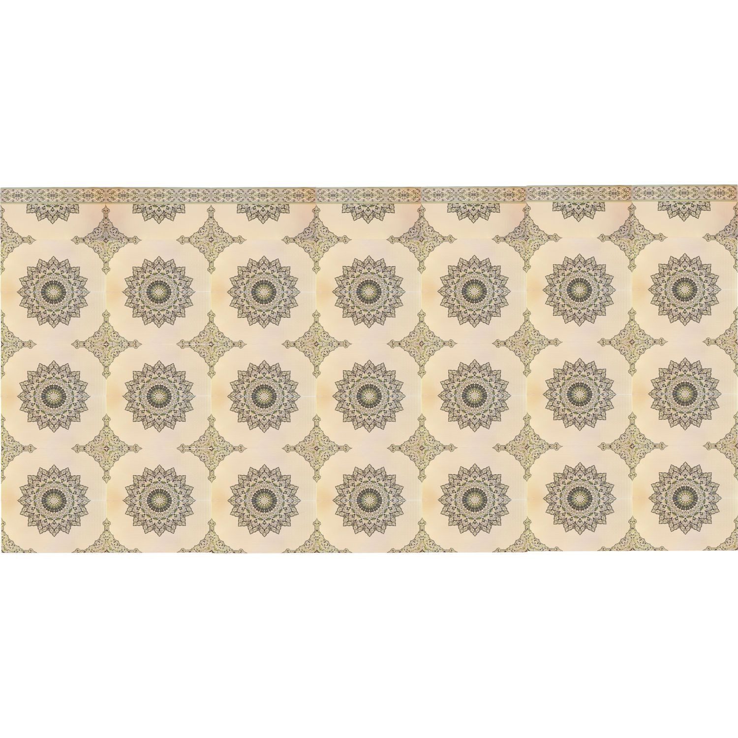 Marrakesch Orient & Mediterran Interior Wandfliese Orientalische Wandfliese Damaskus Muster 12 pro Quadratmeter 50 cm, Keramik 50x25, 1qm Fliesen Muster 12, Handarbeit