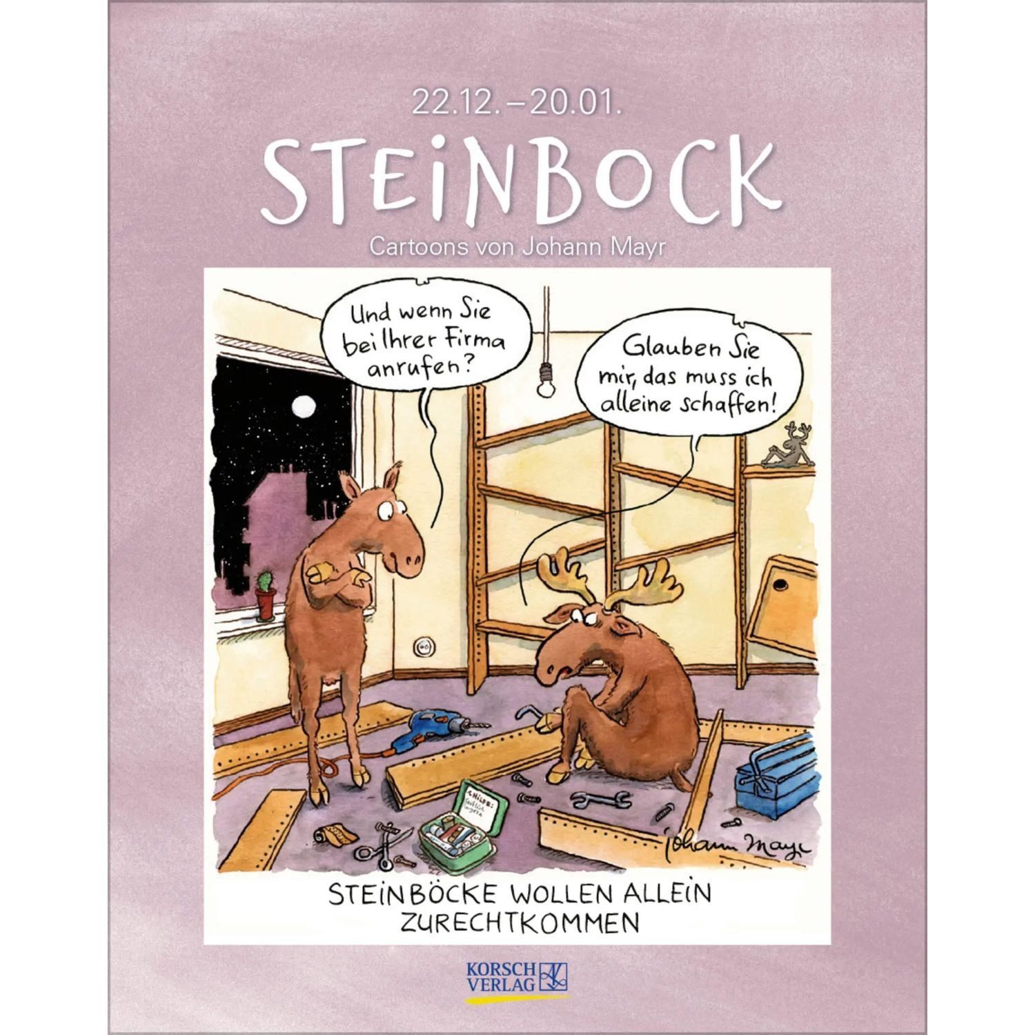 Korsch Verlag Wandkalender Steinbock 2027