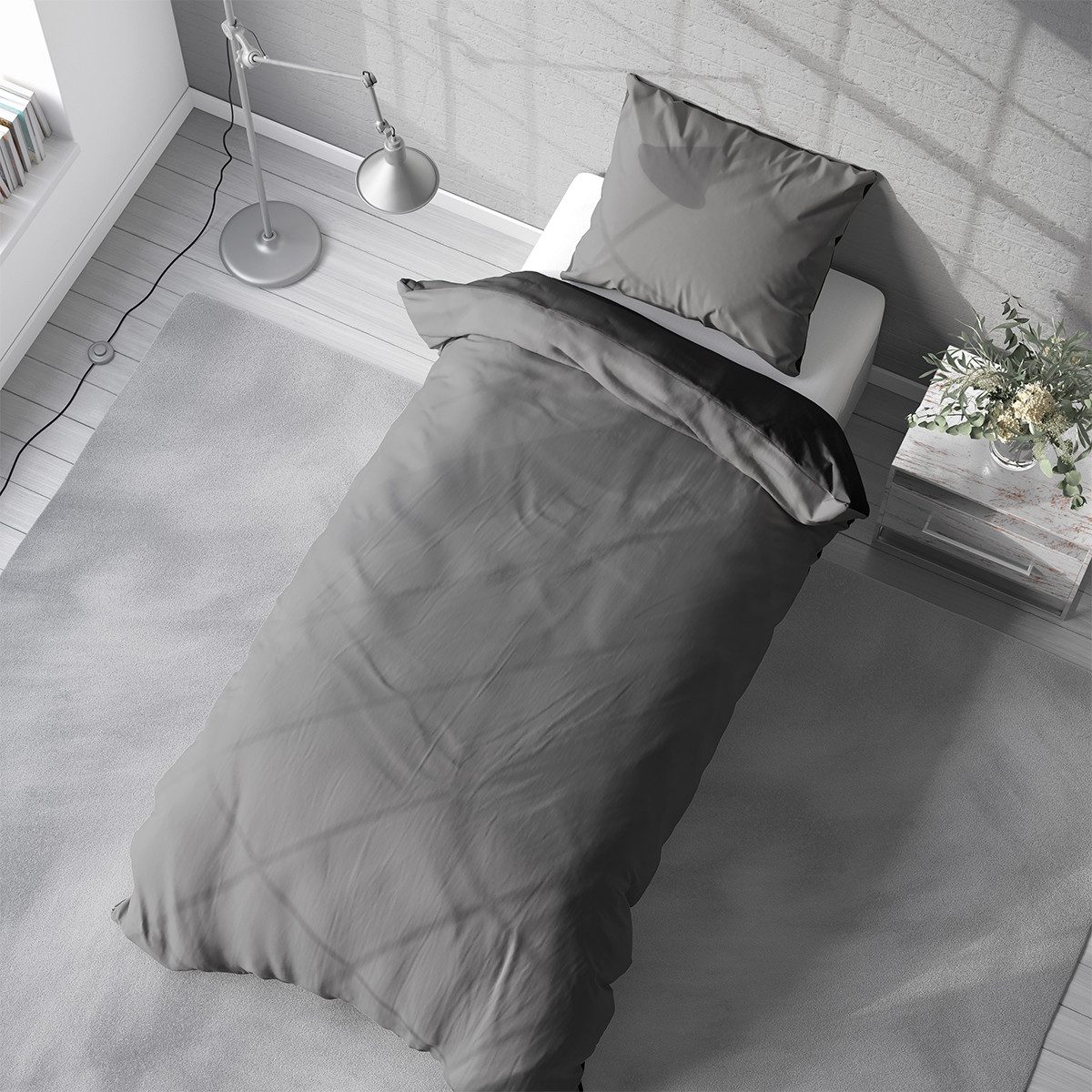 Visaggio Bettwäsche Mikrofaser Allergiker geeignet Doubleface Wendebettwäsc günstig online kaufen